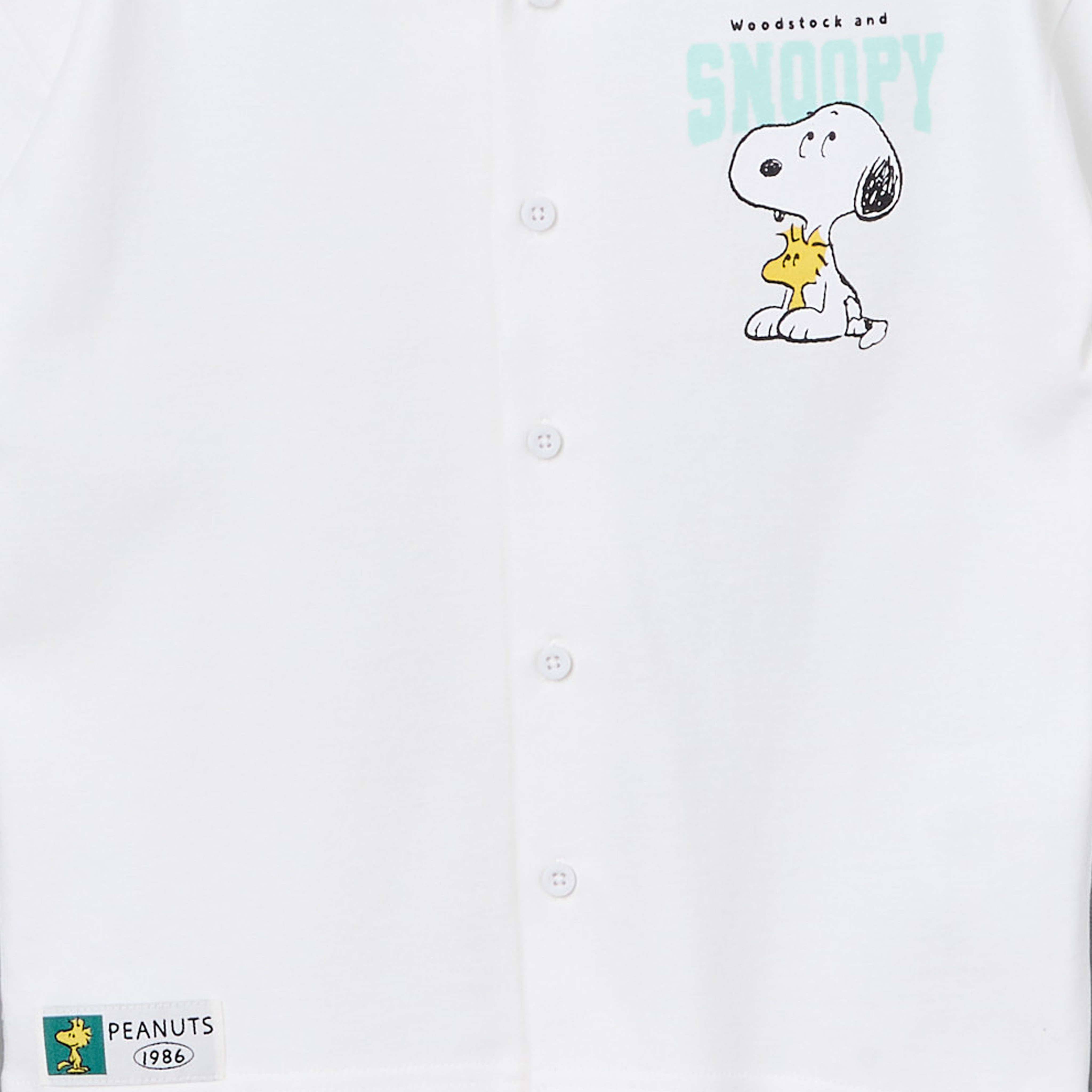 Short Sleeves Shirt with Snoopy Print-boys-clothing-shirts-image-3