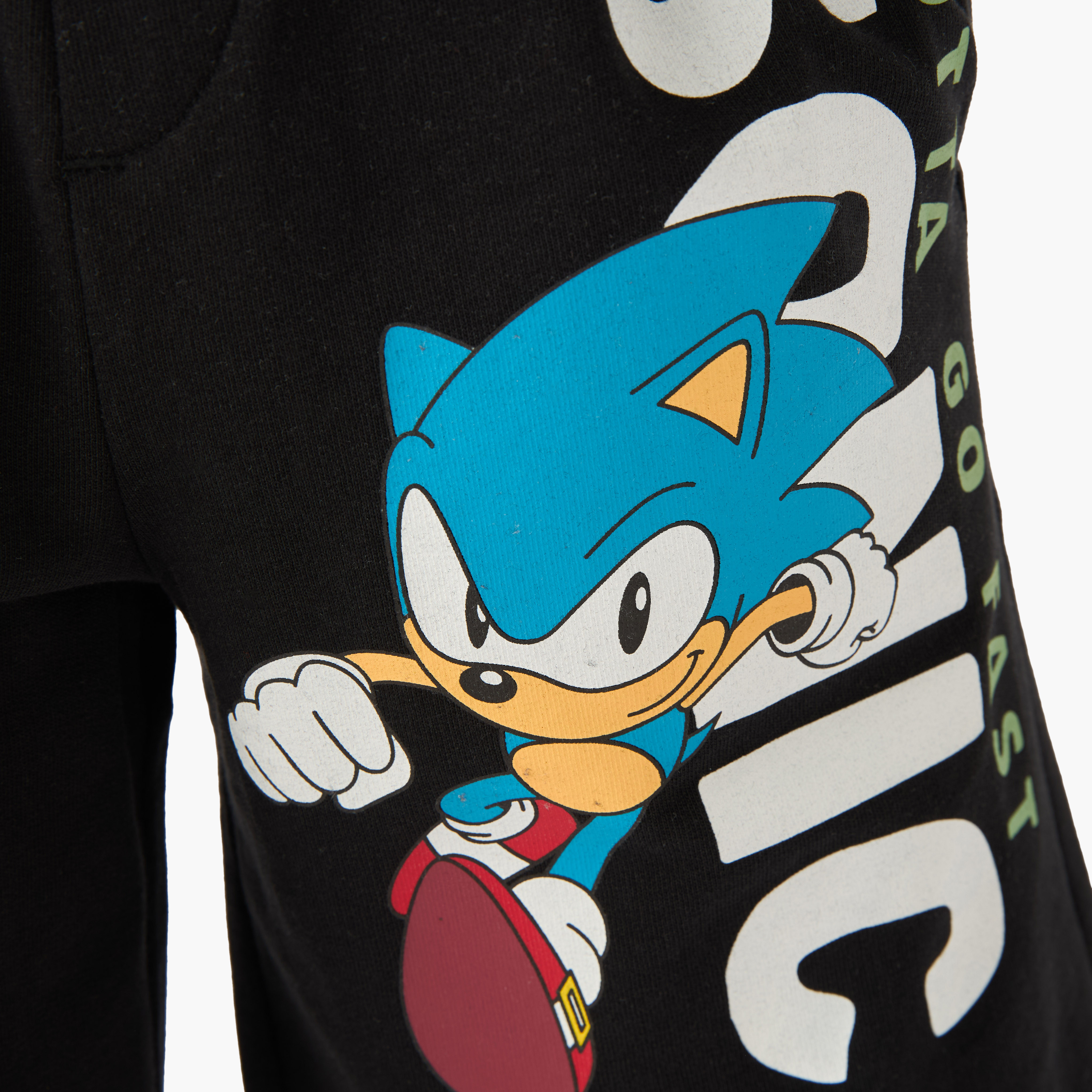 شورت طول الركبة بطبعات سونيك وخصر مطاطي برباط-boys-clothing-bottoms-shorts-image-1