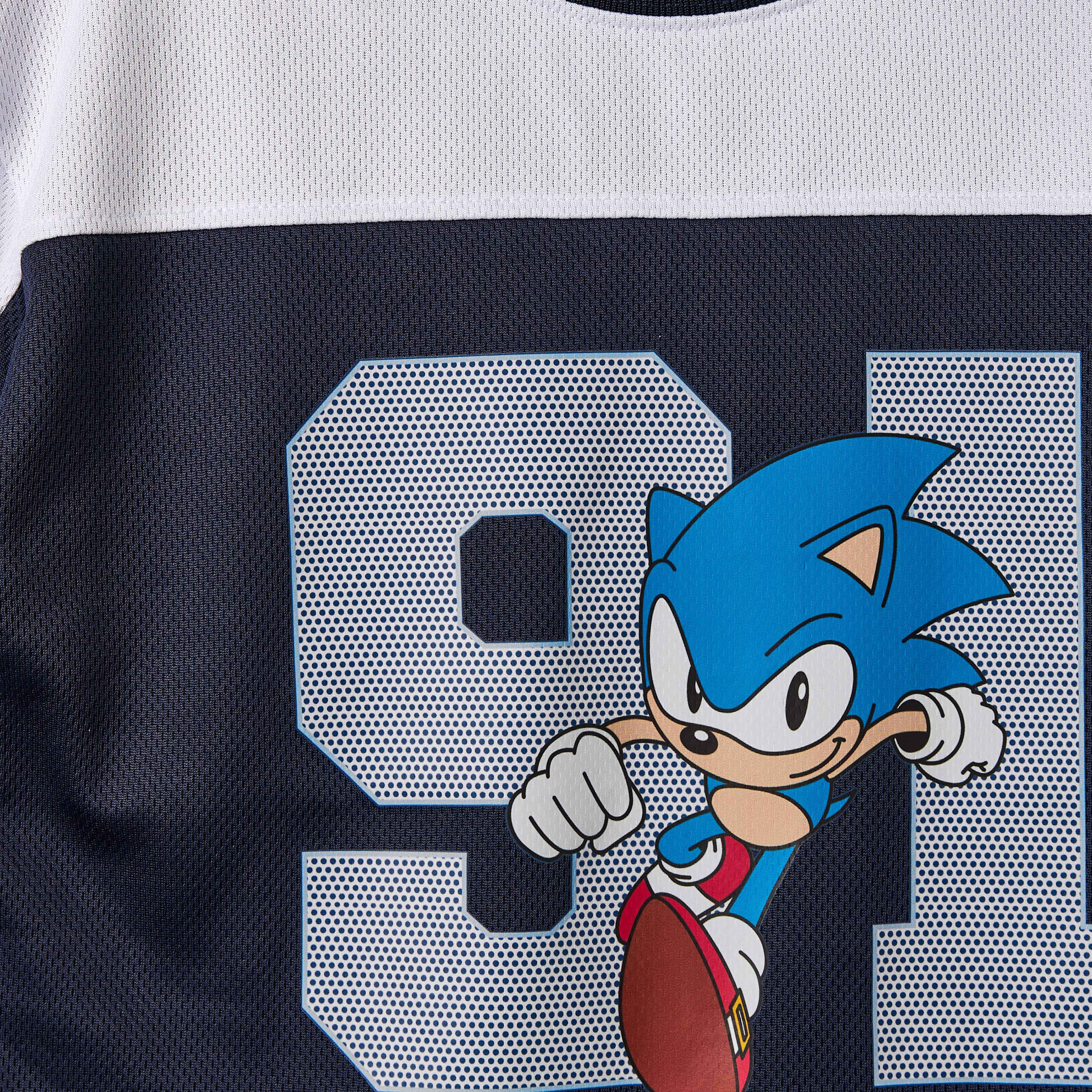 Crew Neck Short Sleeves T-shirt and Shorts Set with Sonic the Hedgehog Print-boys-clothing-setsandcoords-image-6