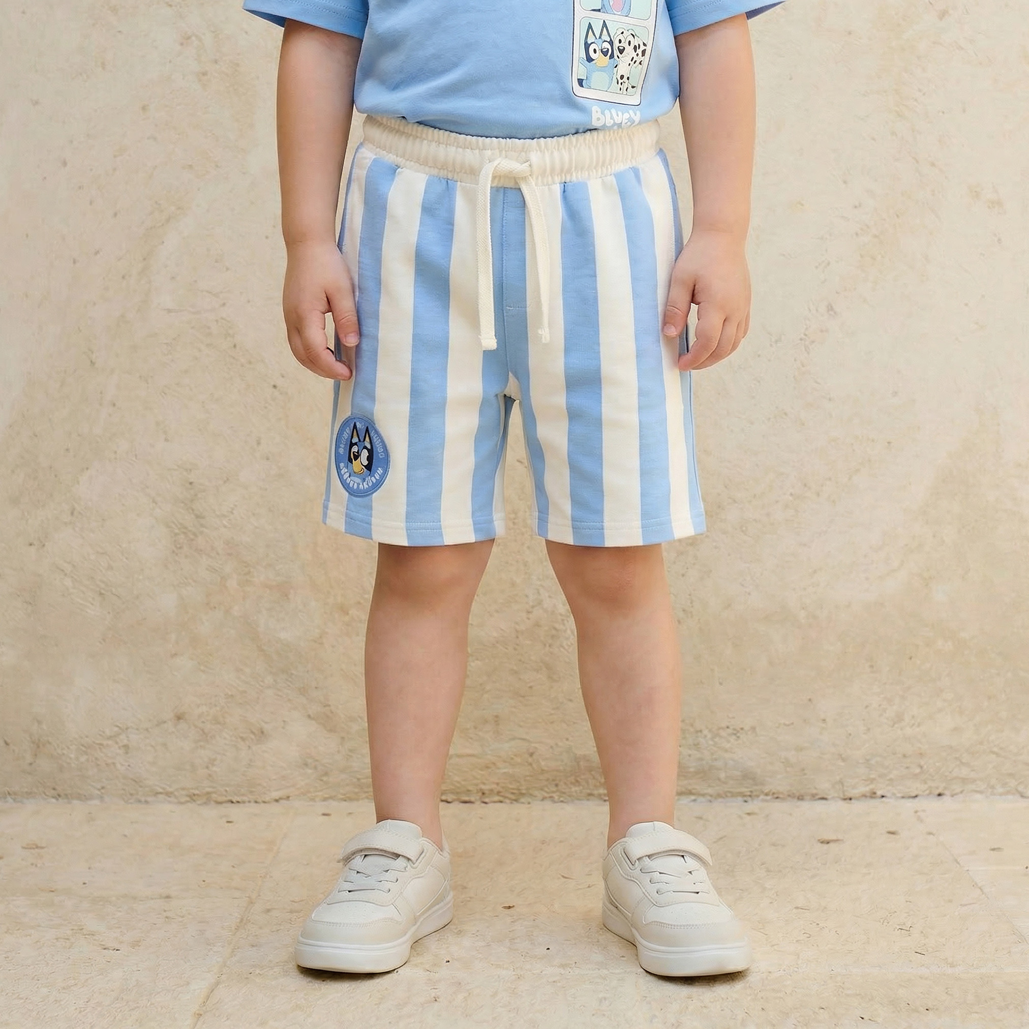 Bluey Crew Neck Short Sleeve T-shirt and Shorts Set with Drawstring Closure-baby-boys-clothing-setsandcoords-image-4