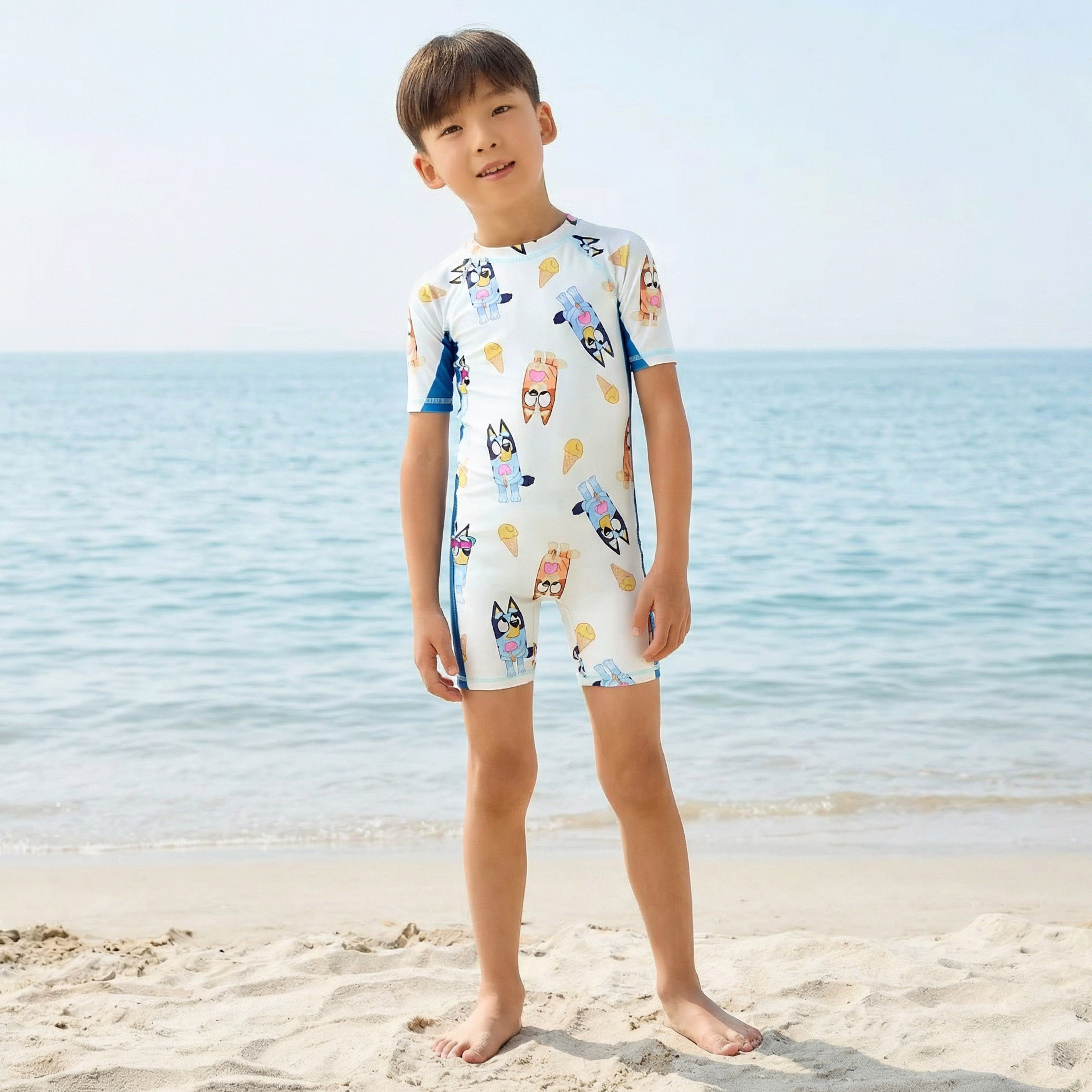 Bluey Boys Graphic Print Swimsuit-baby-boys-clothing-swimwear-image-1