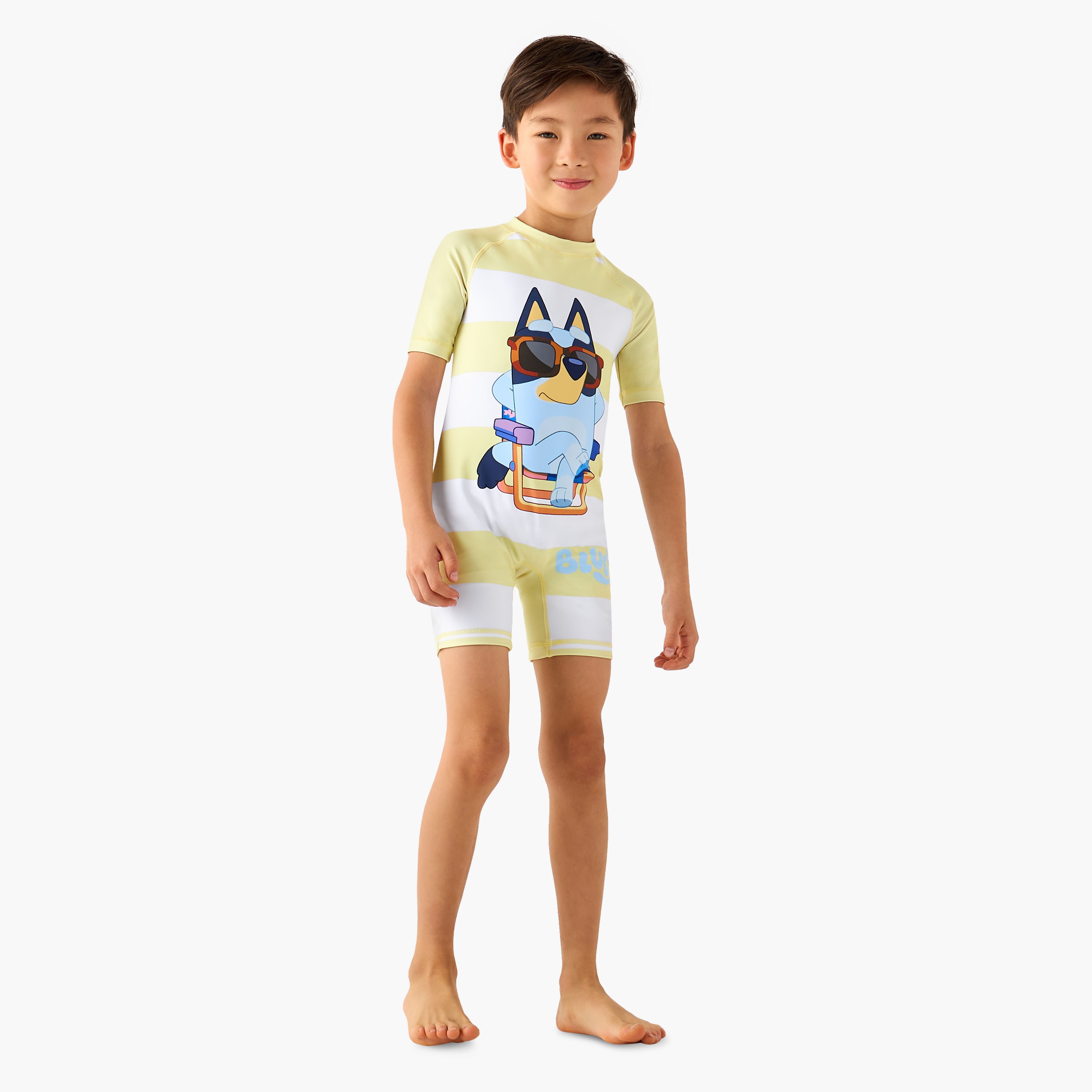 Bluey Boys Raglan Sleeve Swimsuit-boys-clothing-swimwear-image-2