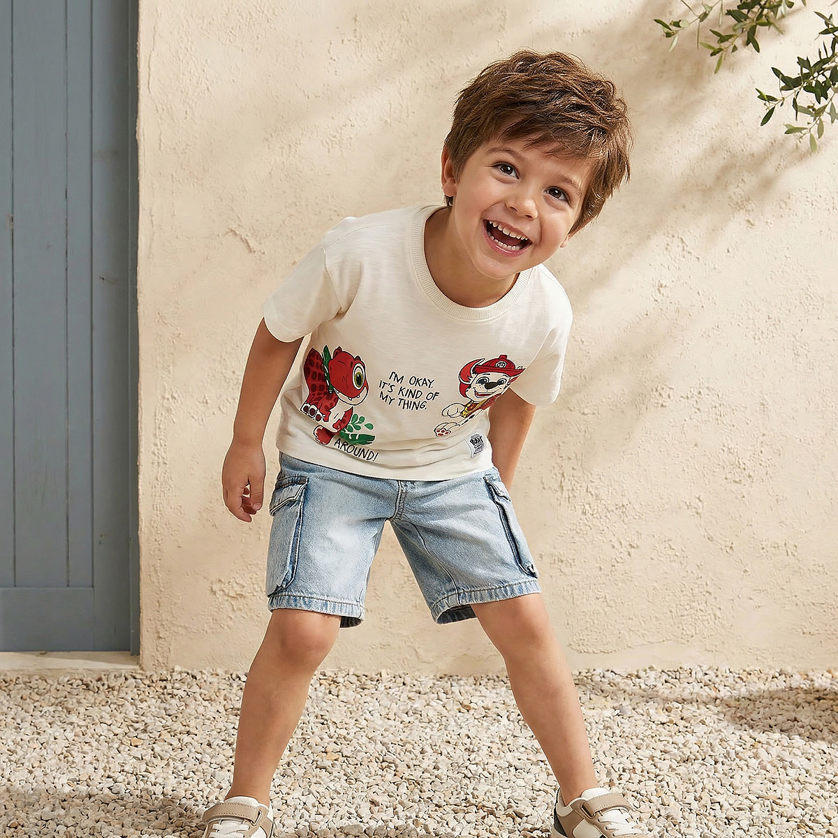 Crew Neck Short Sleeves T-shirt with PAW Patrol Print-boys-clothing-tshirtsandpolos-image-2