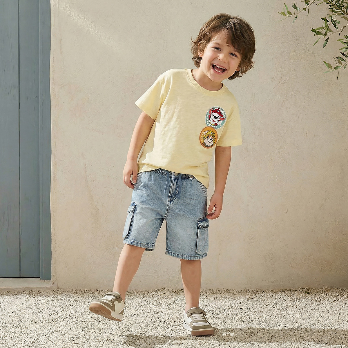 Crew Neck Short Sleeves T-shirt with PAW Patrol Print-boys-clothing-tshirtsandpolos-image-2