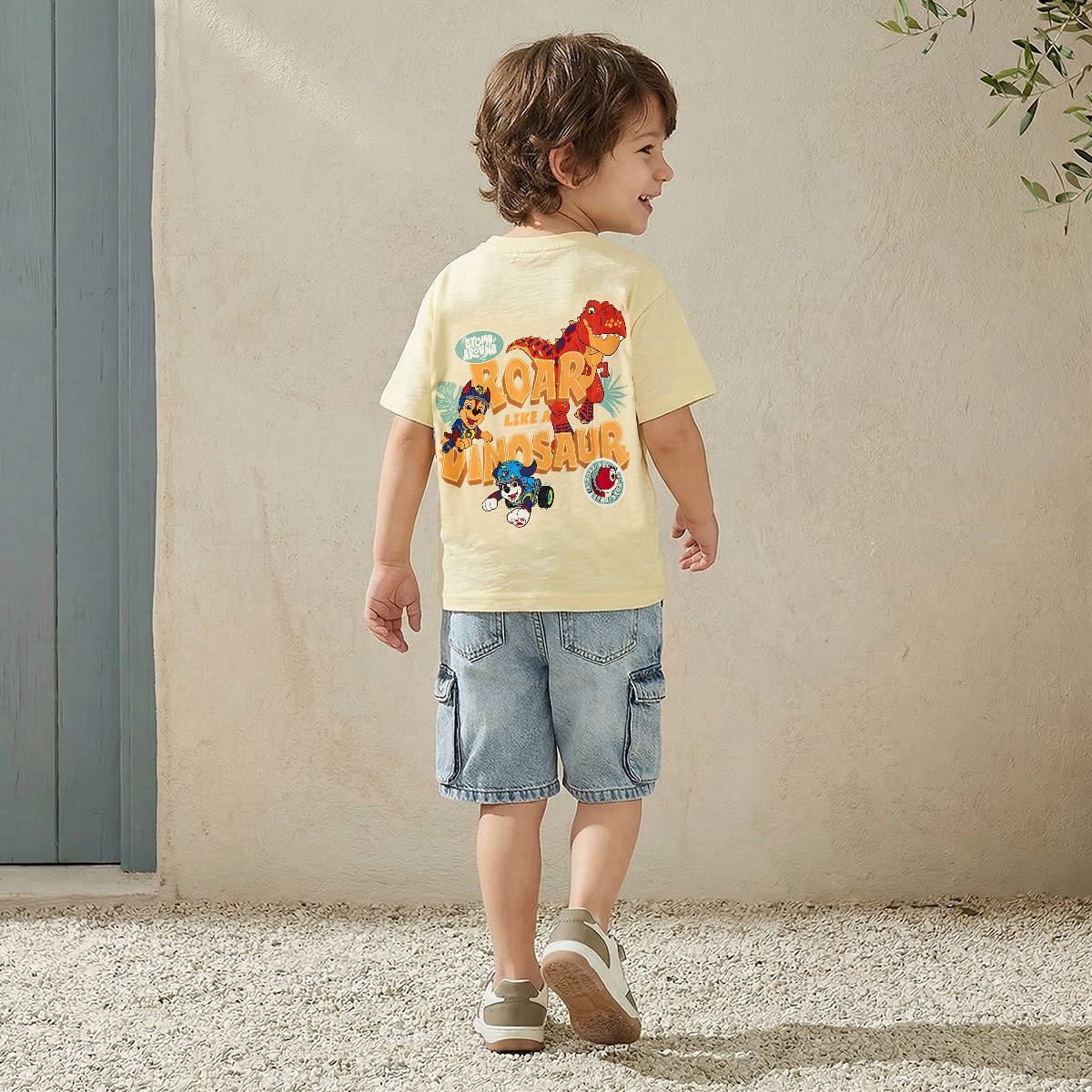 Crew Neck Short Sleeves T-shirt with PAW Patrol Print-boys-clothing-tshirtsandpolos-image-3