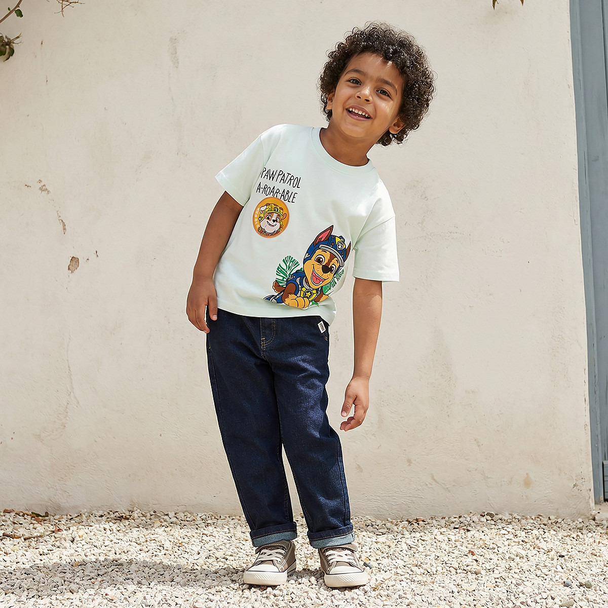 Crew Neck Short Sleeves T-shirt with PAW Patrol Print-boys-clothing-tshirtsandpolos-image-2