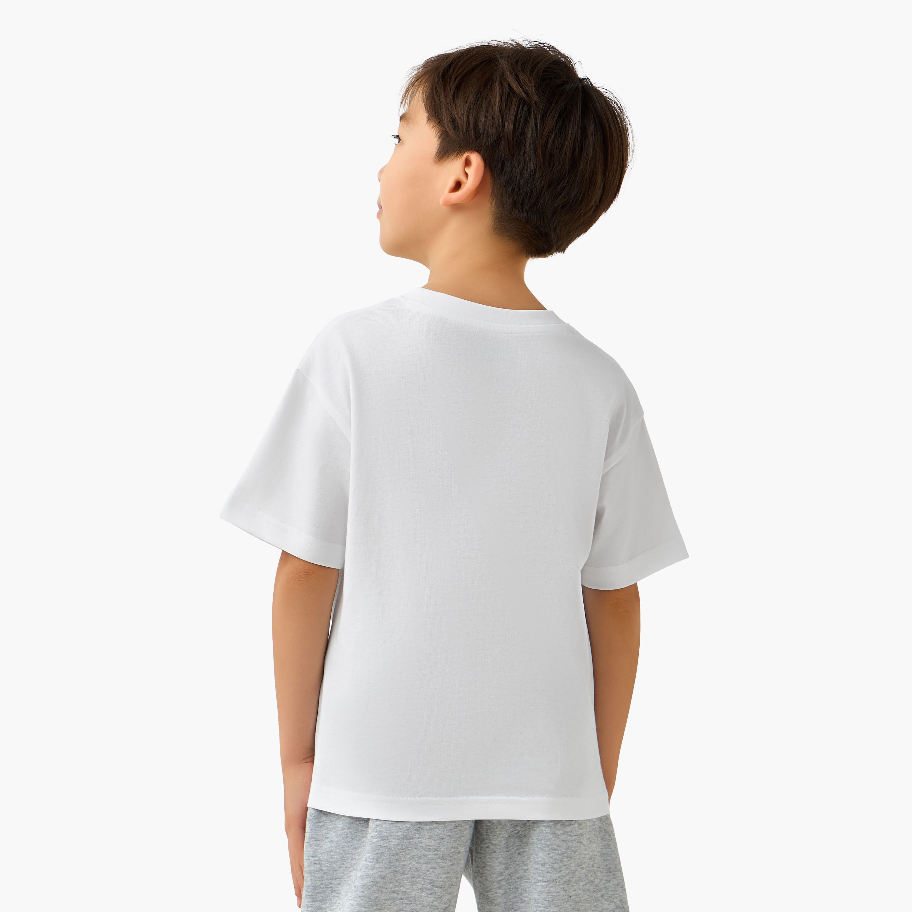 Kappa Crew Neck Short Sleeves T-shirt with Logo Print-boys-clothing-tshirtsandpolos-image-3