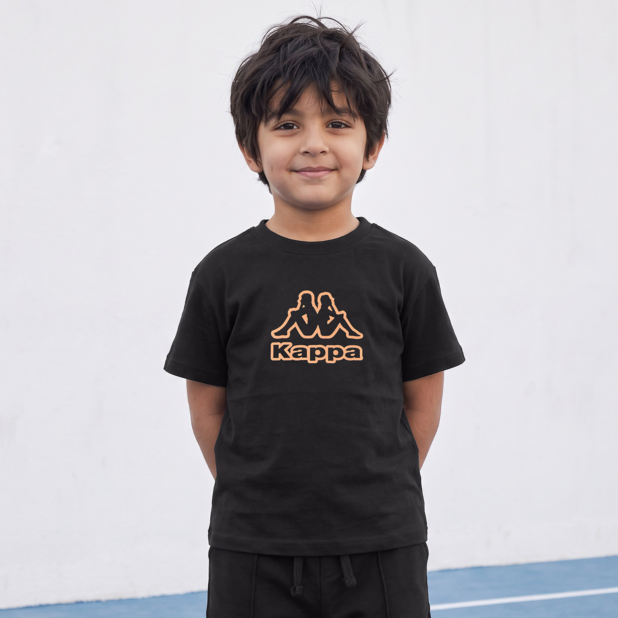 Kappa Crew Neck Short Sleeves T-shirt with Logo Print-sports-boys-clothing-tops-image-3