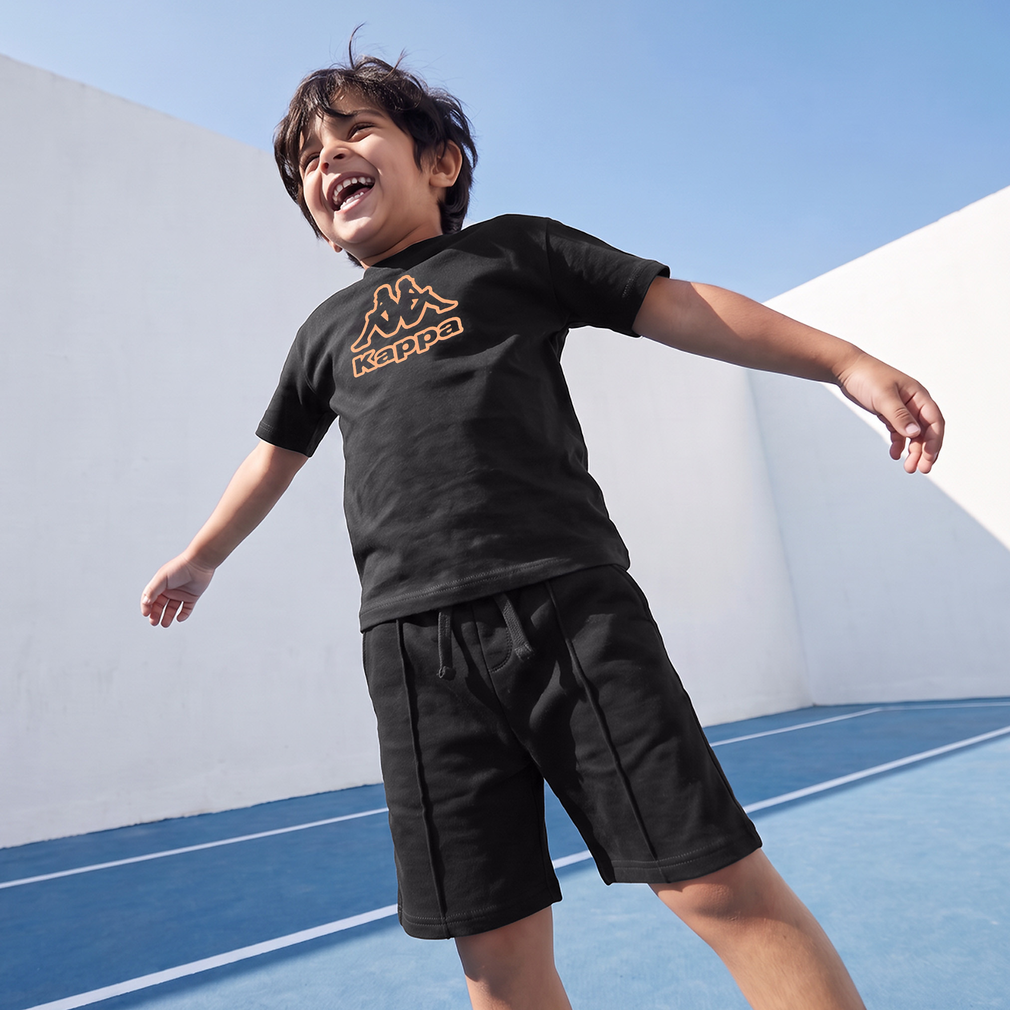 Kappa Crew Neck Short Sleeves T-shirt with Logo Print-sports-boys-clothing-tops-image-6
