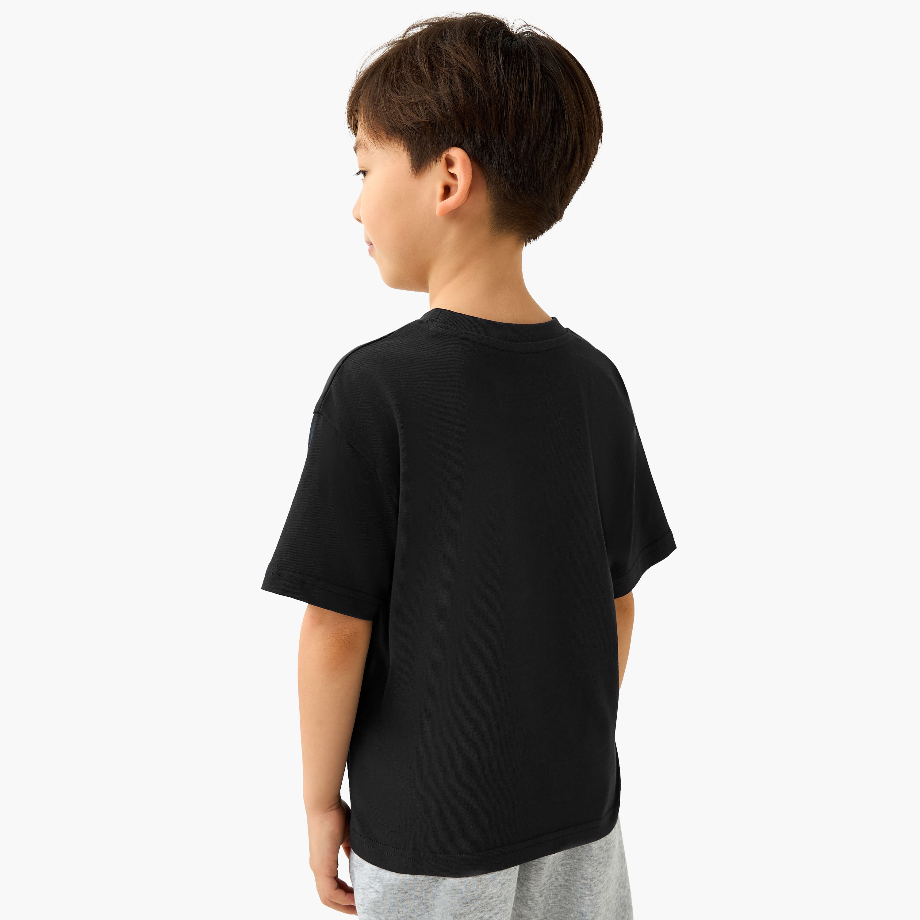 Kappa Crew Neck Short Sleeve T-shirt with Logo Print-boys-clothing-tshirtsandpolos-image-3