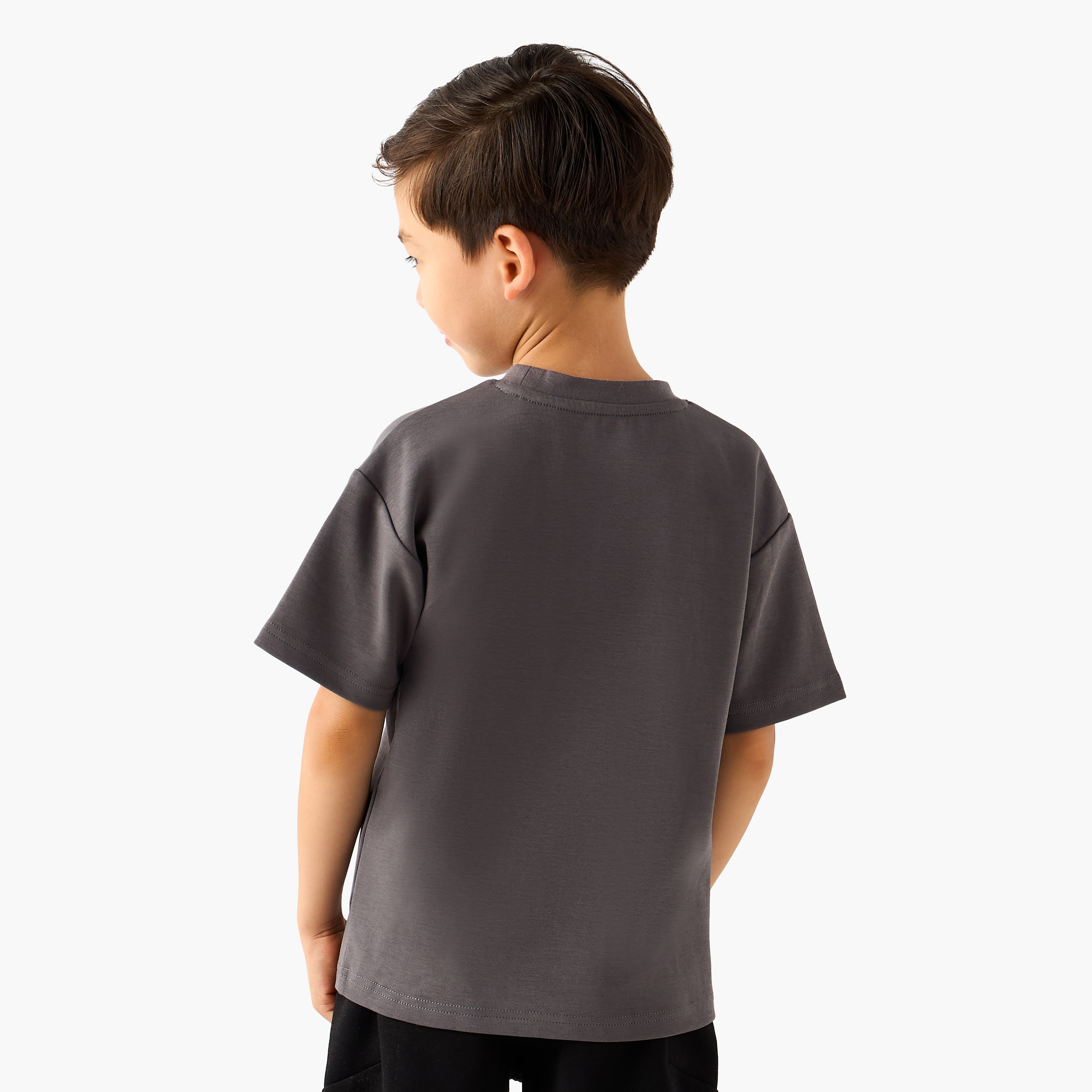 Kappa Crew Neck Short Sleeves T-shirt with Embossed Logo-boys-clothing-tshirtsandpolos-image-3