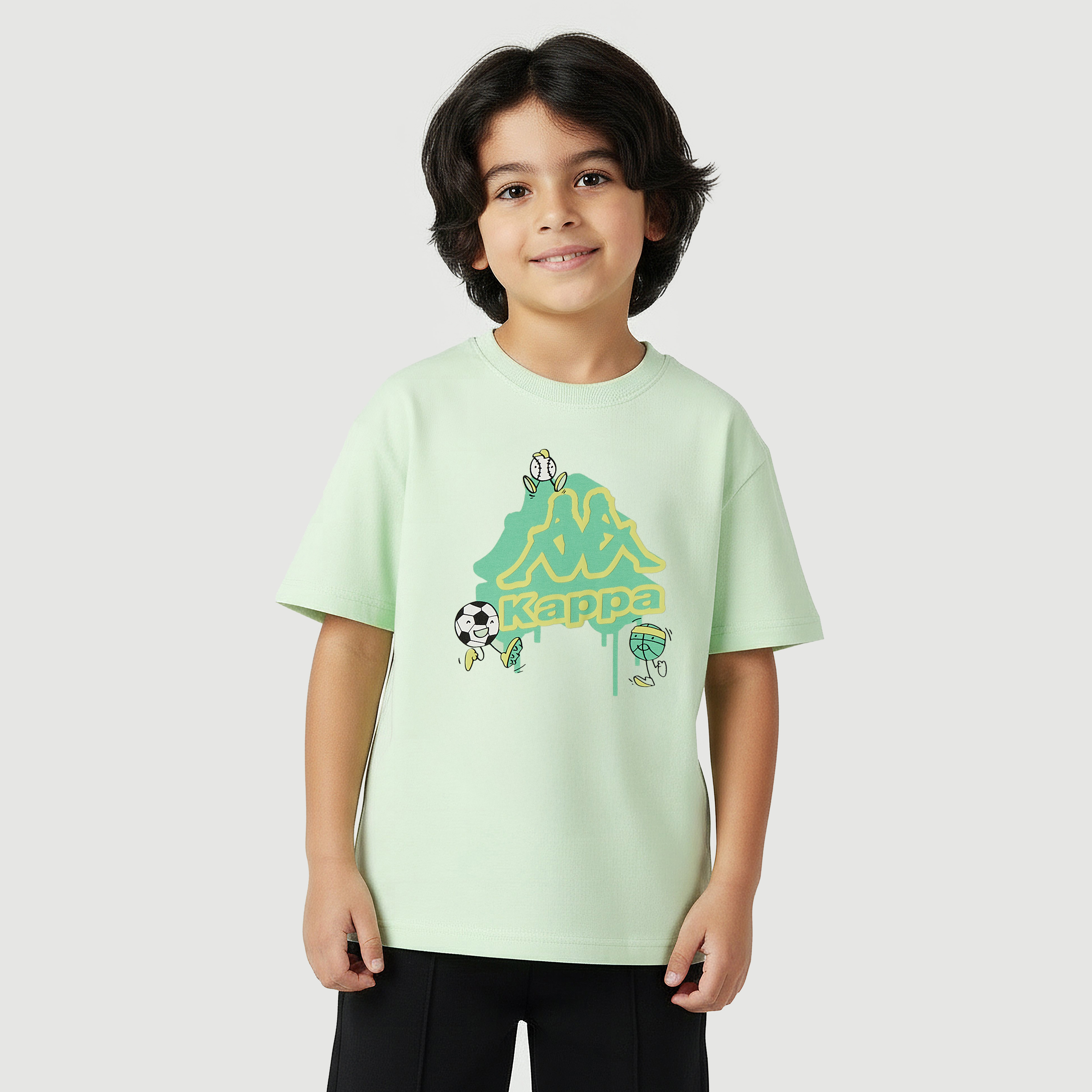 Kappa Crew Neck Short Sleeves T-shirt with Graphic Print-boys-clothing-sportswear-tops-image-1