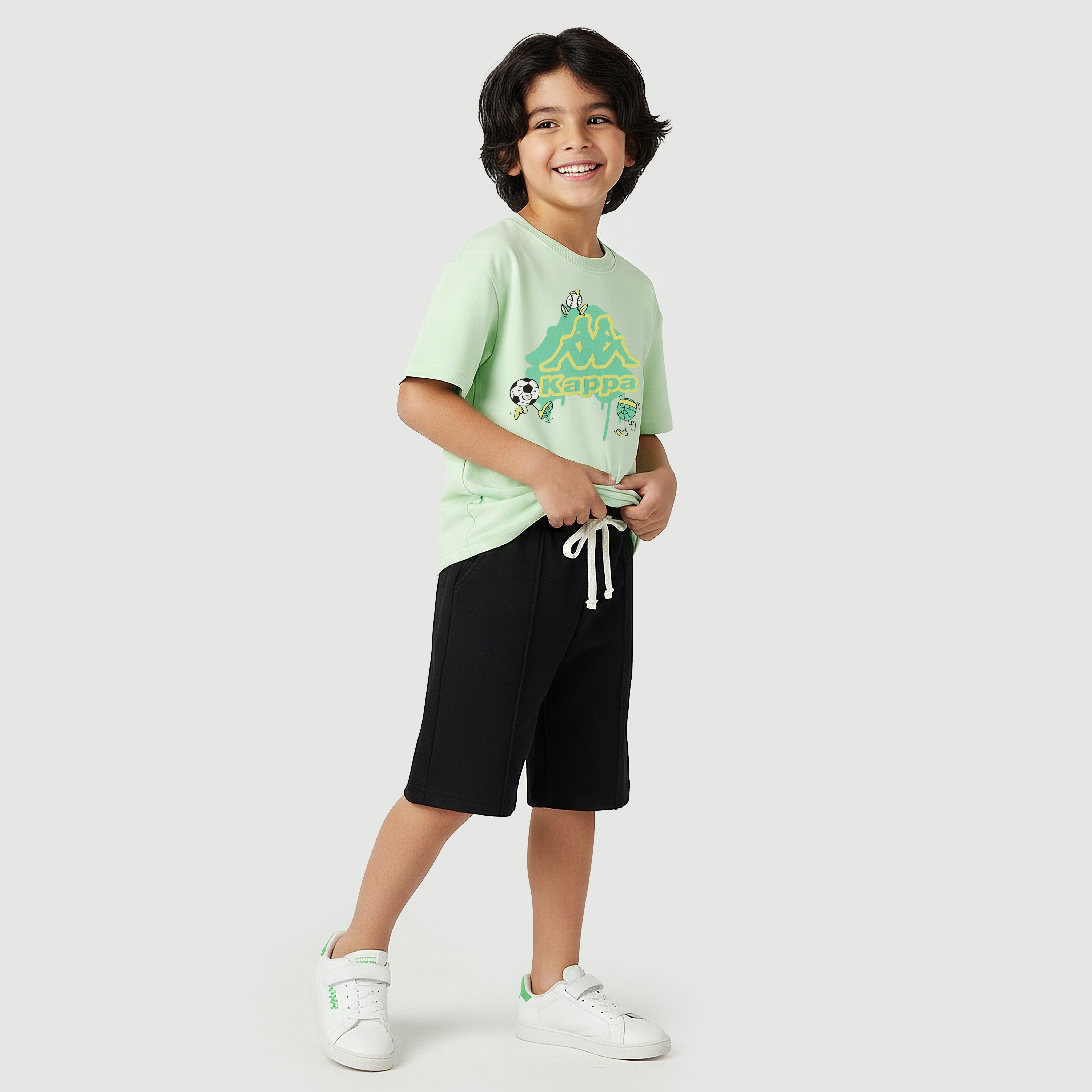 Kappa Crew Neck Short Sleeves T-shirt with Graphic Print-boys-clothing-sportswear-tops-image-5