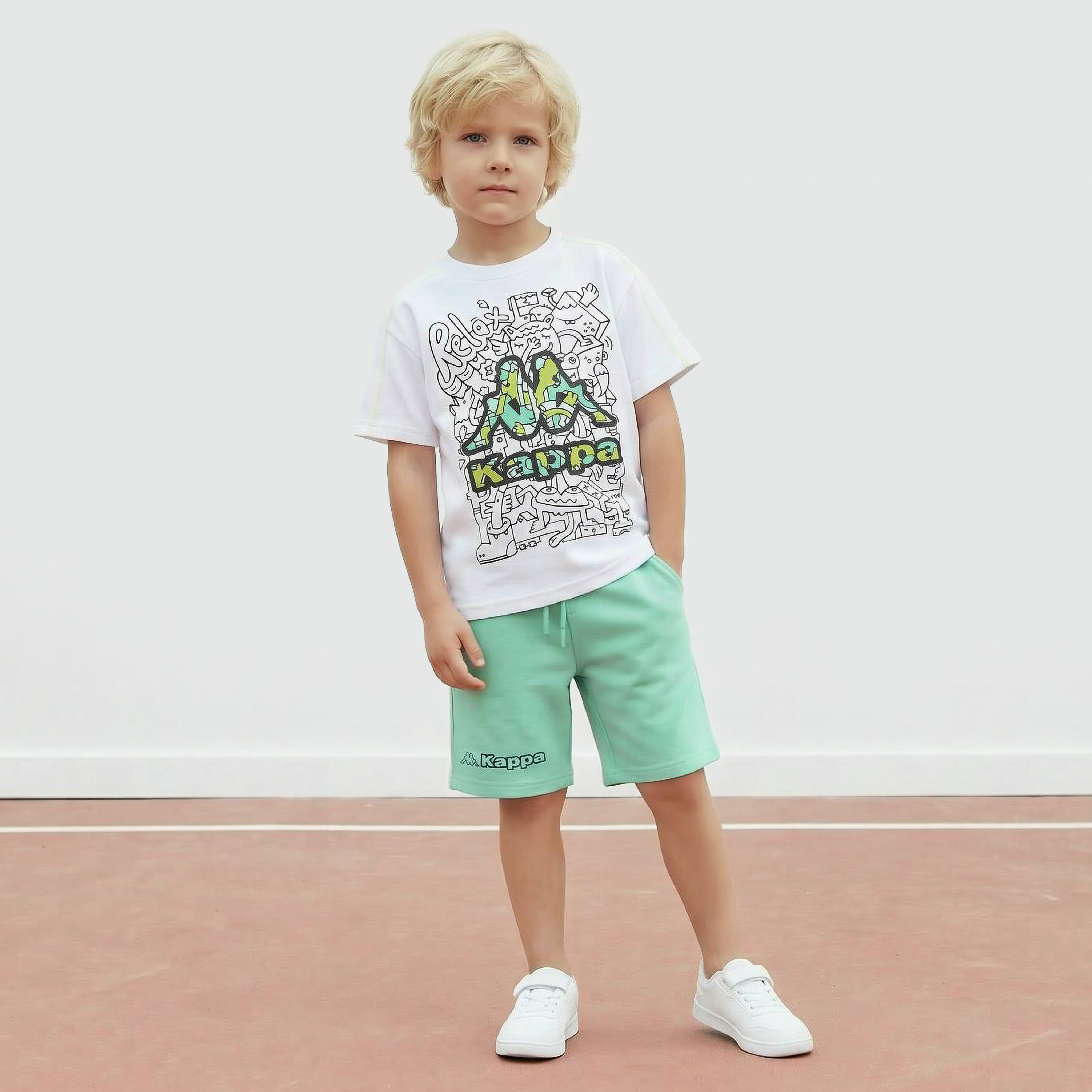 Kappa Crew Neck Short Sleeves T-shirt with Logo Graphic Print-boys-clothing-tshirtsandpolos-image-5