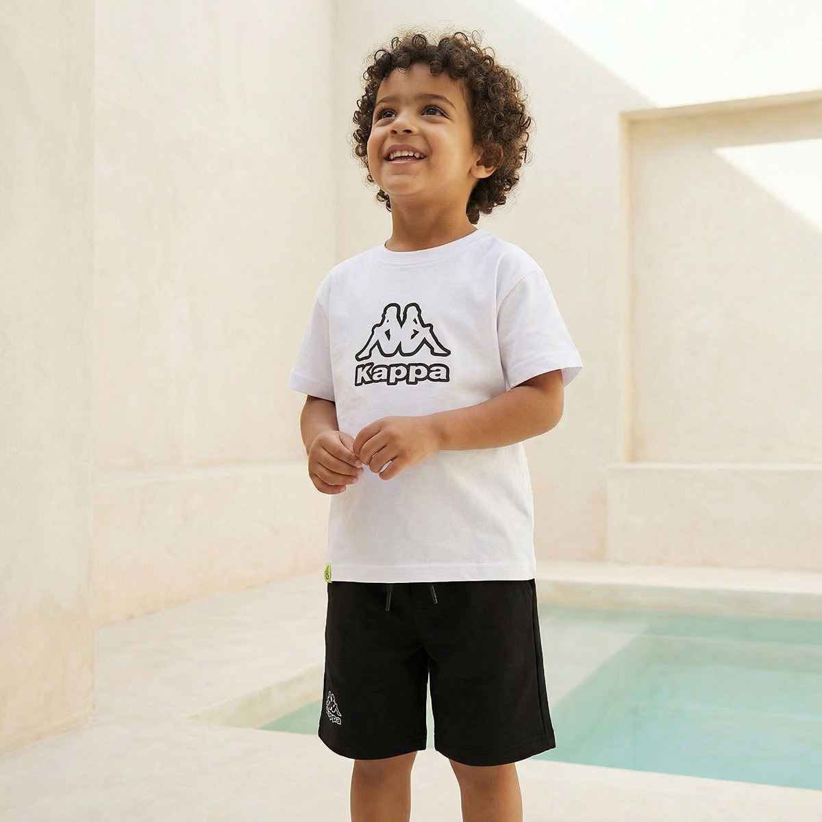 شورت بطول الركبة بخصر مطاطي ورباط إغلاق بطبعة شعار من كابا-sports-boys-clothing-bottoms-shorts-image-5
