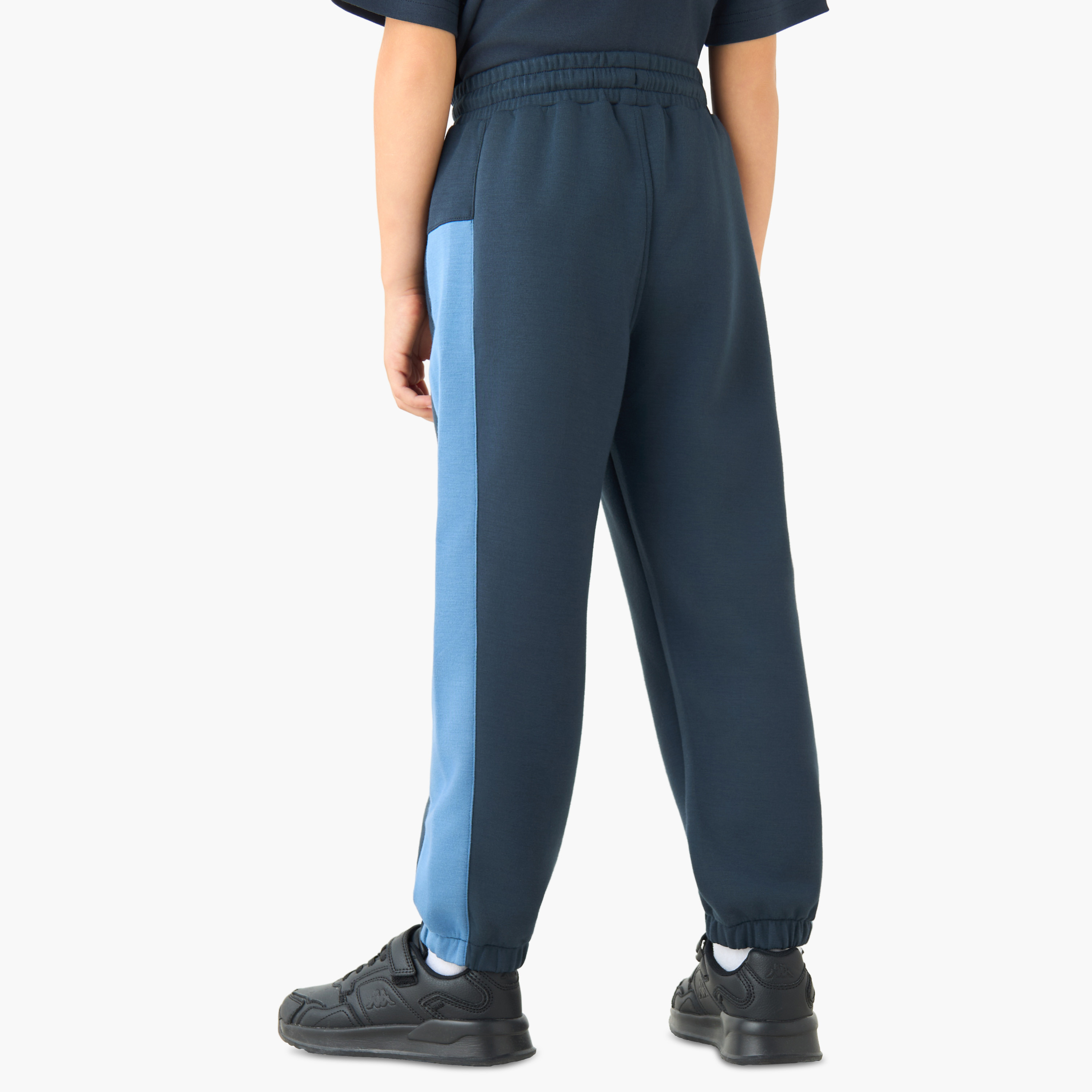 Kappa Elasticated Drawstring Joggers with Logo Print-boys-clothing-bottoms-joggersandtrackpants-image-3