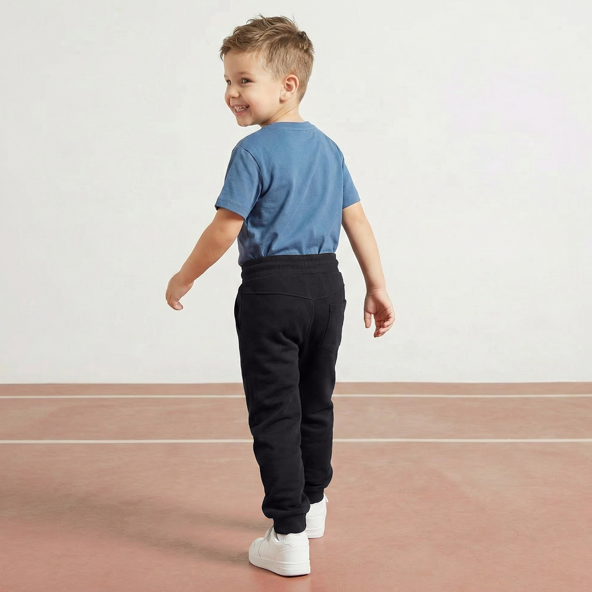 Kappa Elasticated Drawstring Waist Joggers with Logo Print-boys-clothing-bottoms-joggersandtrackpants-image-3