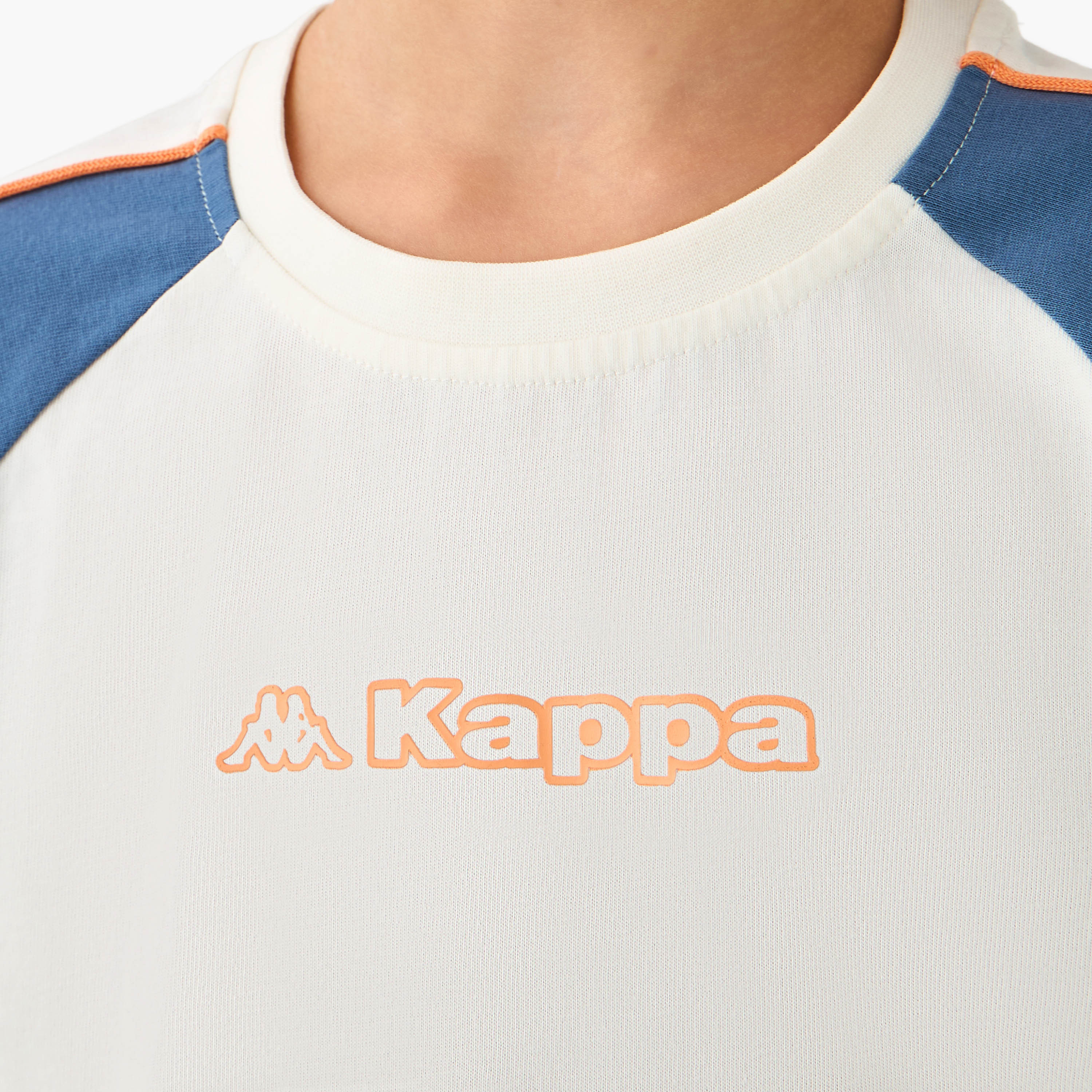 Kappa Crew Neck Raglan Sleeves T-shirt and Shorts Set with Print-baby-boys-clothing-setsandcoords-image-5