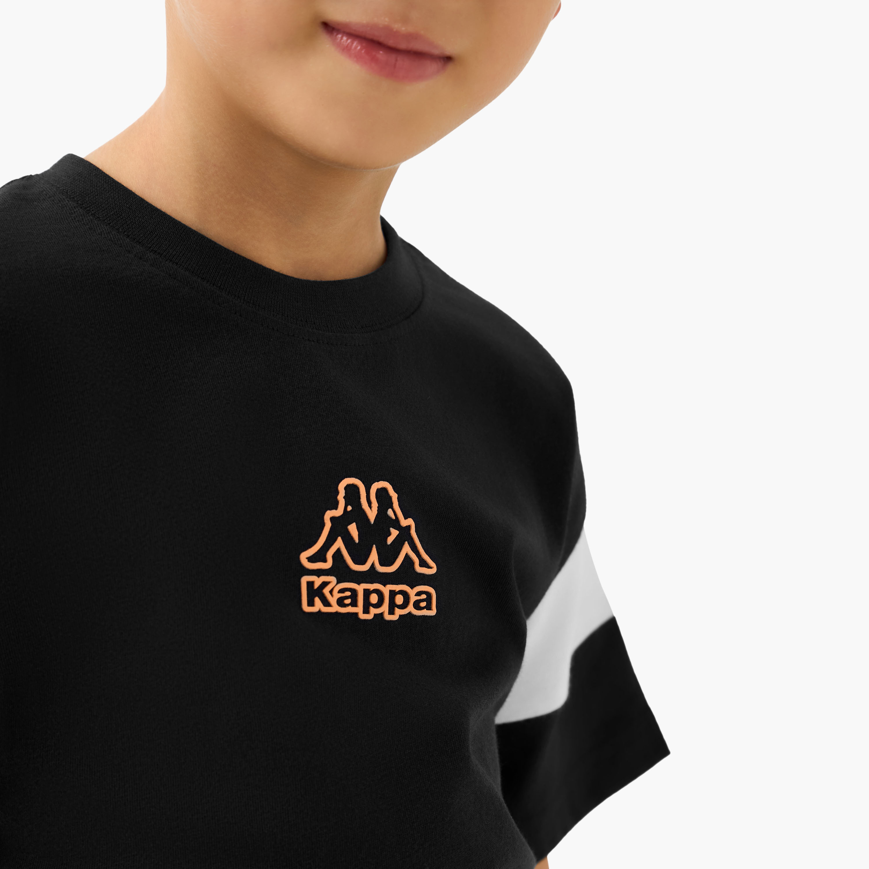 Kappa Crew Neck Short Sleeves T-shirt and Shorts Set with Logo Print-baby-boys-clothing-setsandcoords-image-6