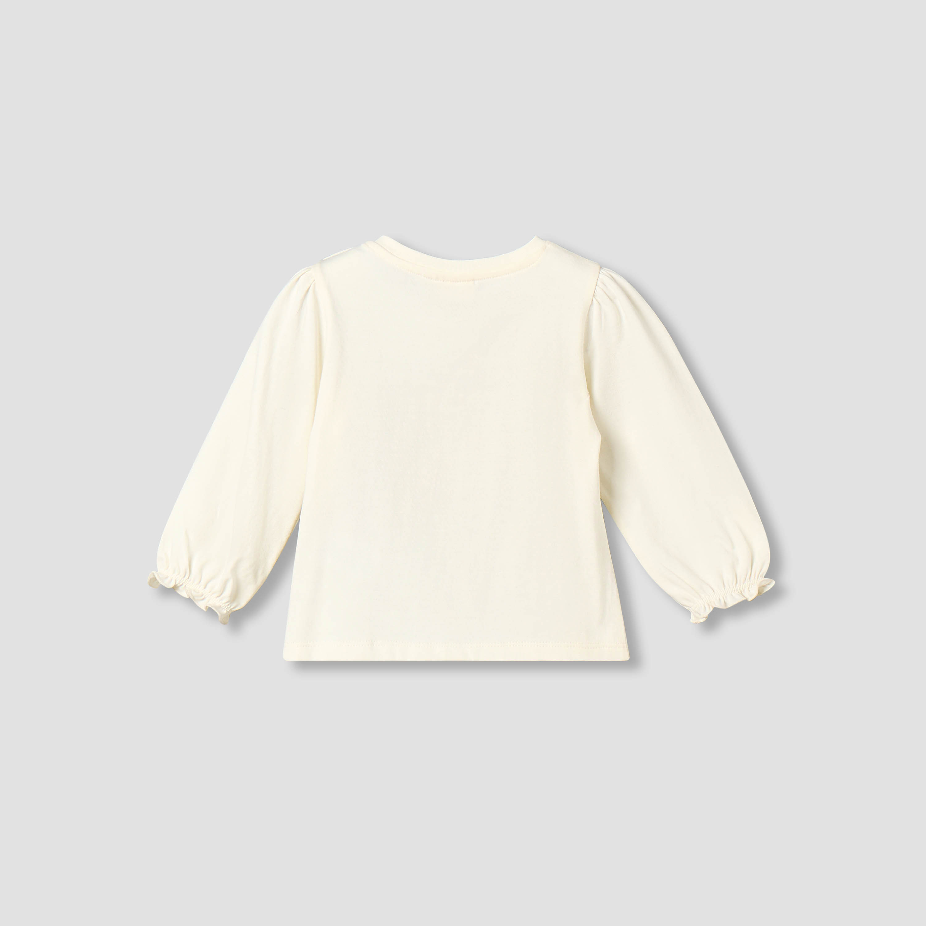 Juniors Crew Neck Long Sleeves T-shirt with Graphic Print-baby-girls-clothing-tshirts-image-3