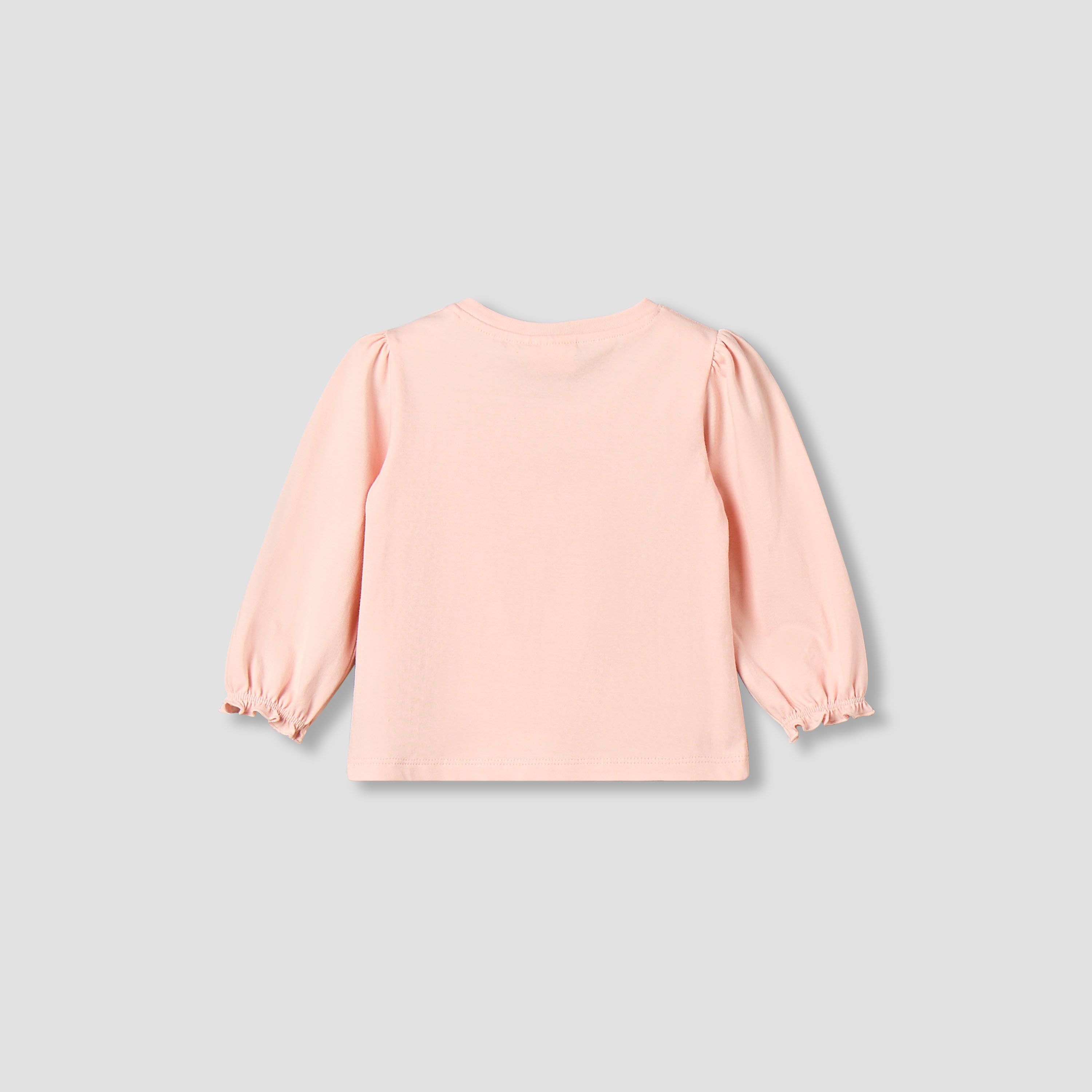 Juniors Crew Neck Long Sleeves T-shirt with Graphic Print-baby-girls-clothing-tshirts-image-3