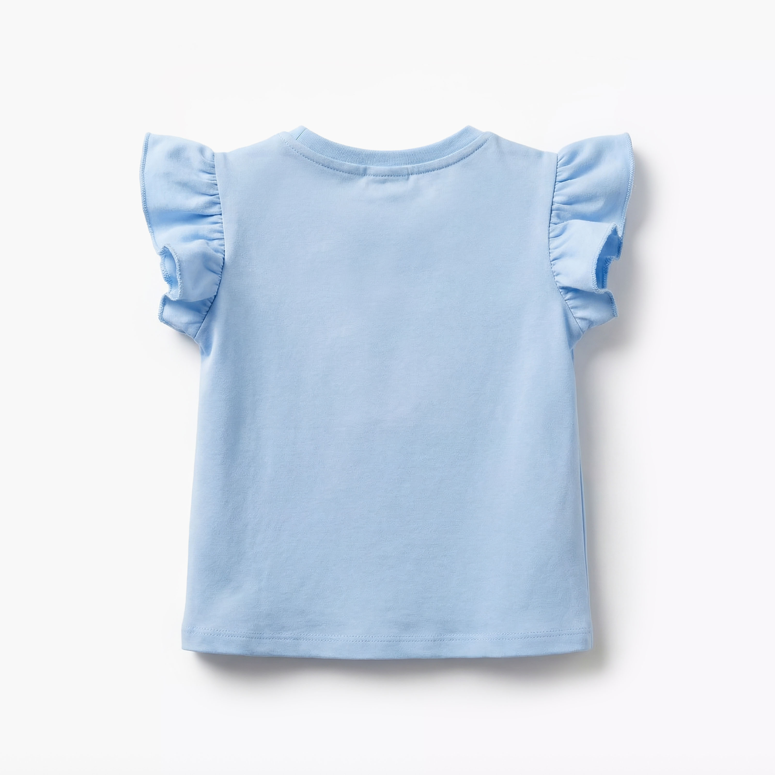 Juniors Round Neck Short Sleeves T-shirt with Fruit Print-baby-girls-clothing-tshirts-image-3