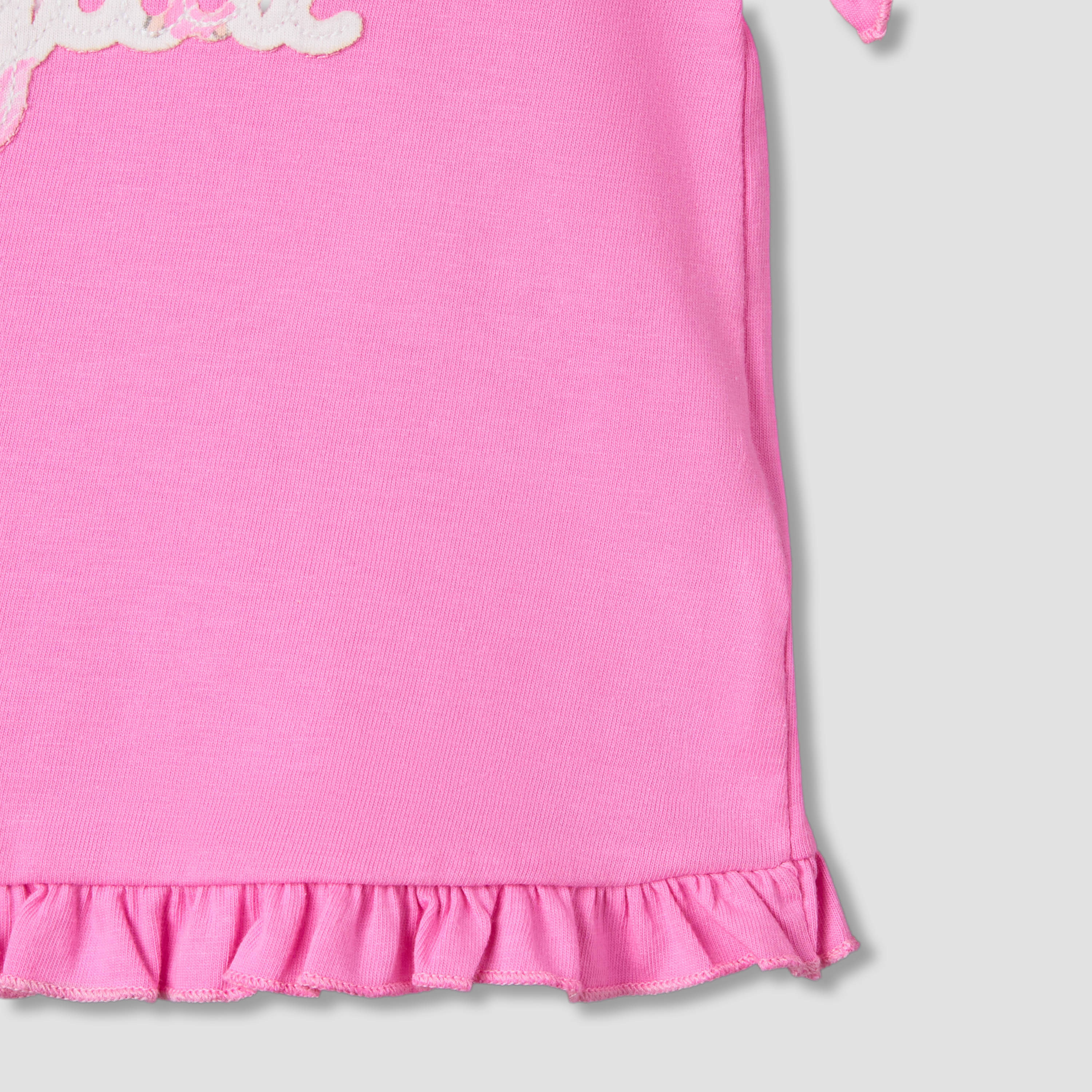 Pack of 2 Juniors Short Sleeves T-shirt with Ruffle Hem-baby-girls-clothing-tshirts-image-5