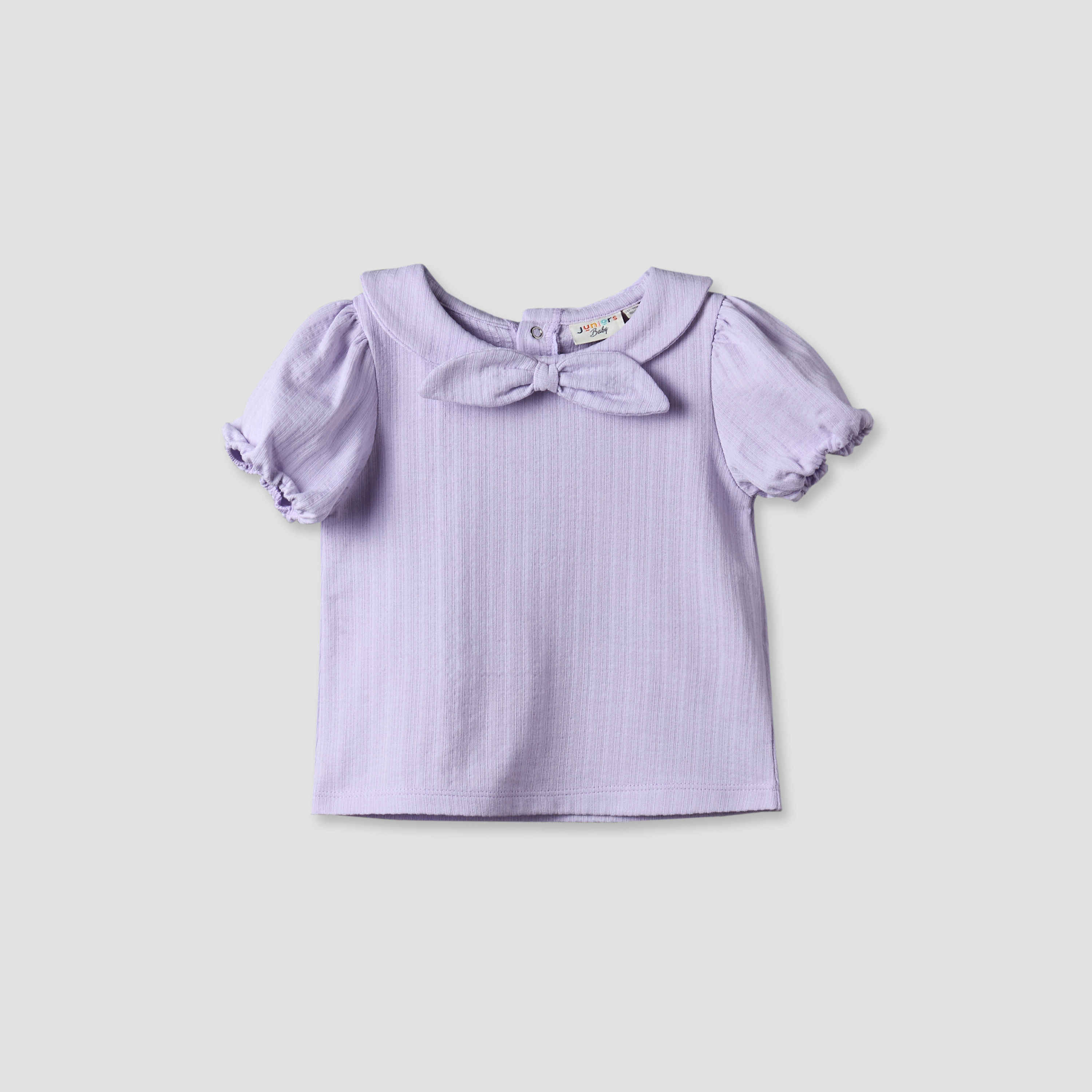 Pack of 3 Juniors Crew Neck T-shirt with Floral Print-baby-girls-clothing-tshirts-image-4