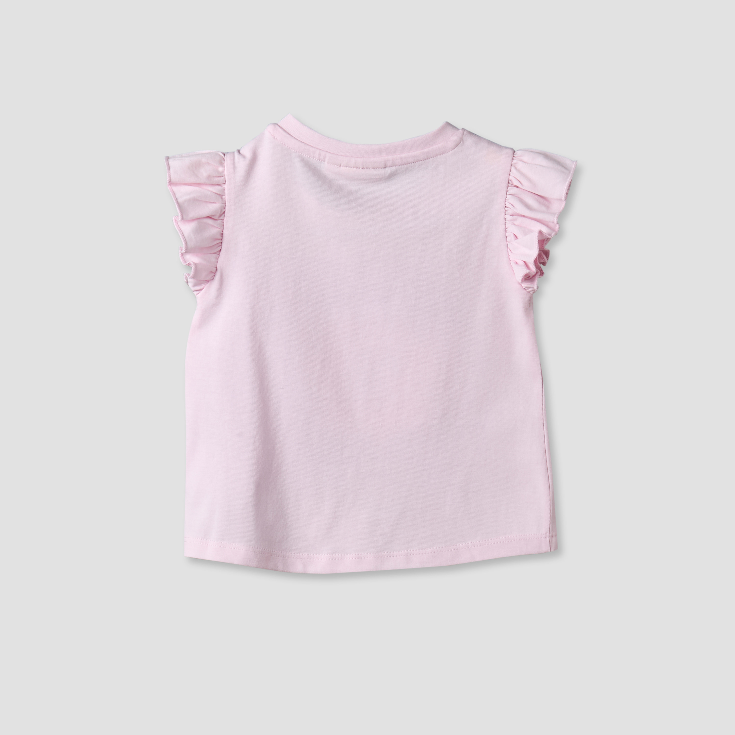Pack of 3 Juniors Crew Neck T-shirt with Floral Print-baby-girls-clothing-tshirts-image-6