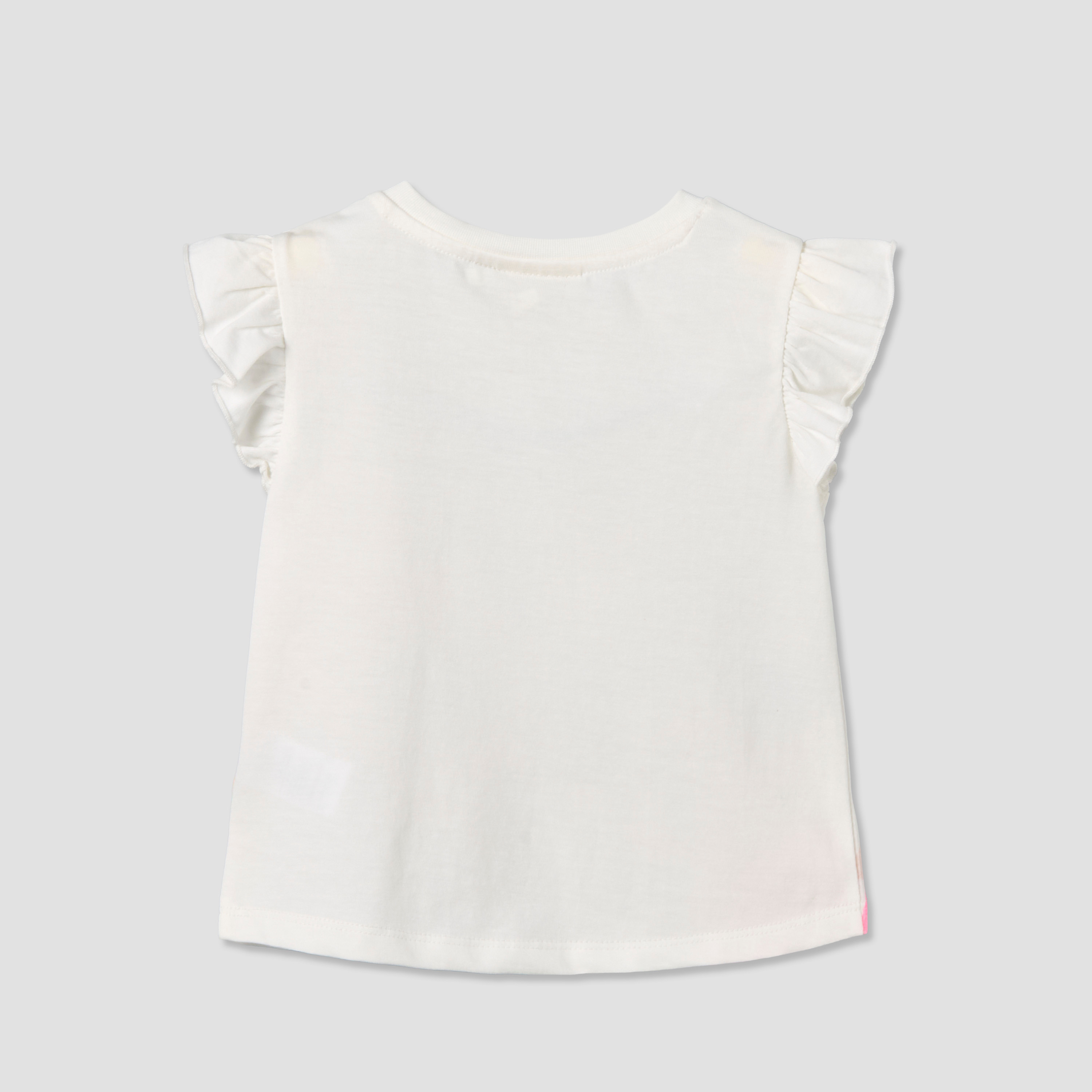 Juniors Round Neck Sleeveless T-shirt with Bunny Print-baby-girls-clothing-tshirts-image-2