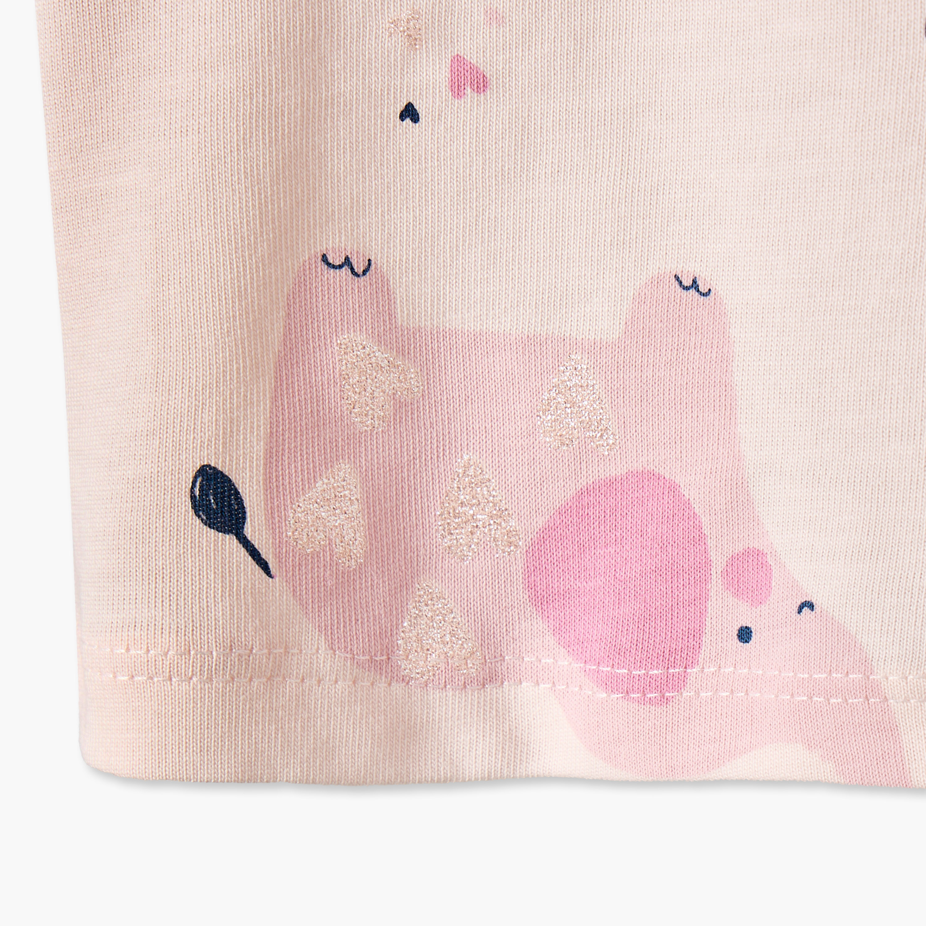 تيشيرت بياقة ضيقة وأكمام قصيرة وطبعات من جونيورز-baby-girls-clothing-tshirts-image-5