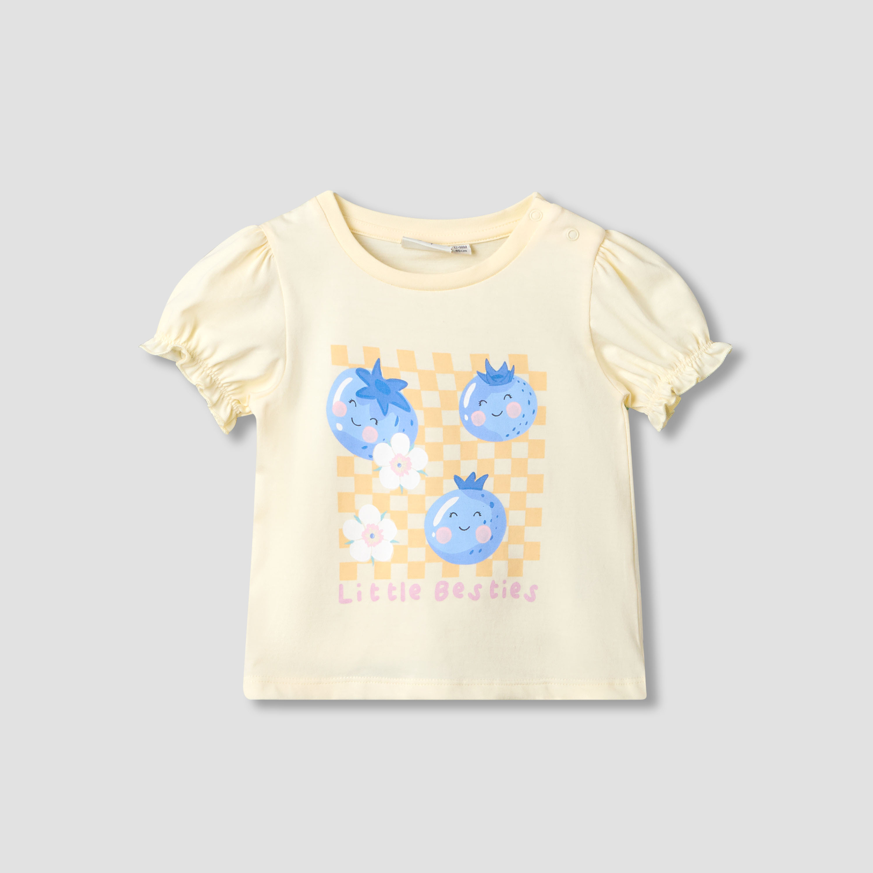 Pack of 3 Juniors Crew Neck Short Sleeves T-shirt with Assorted Design-baby-girls-clothing-tshirts-image-5