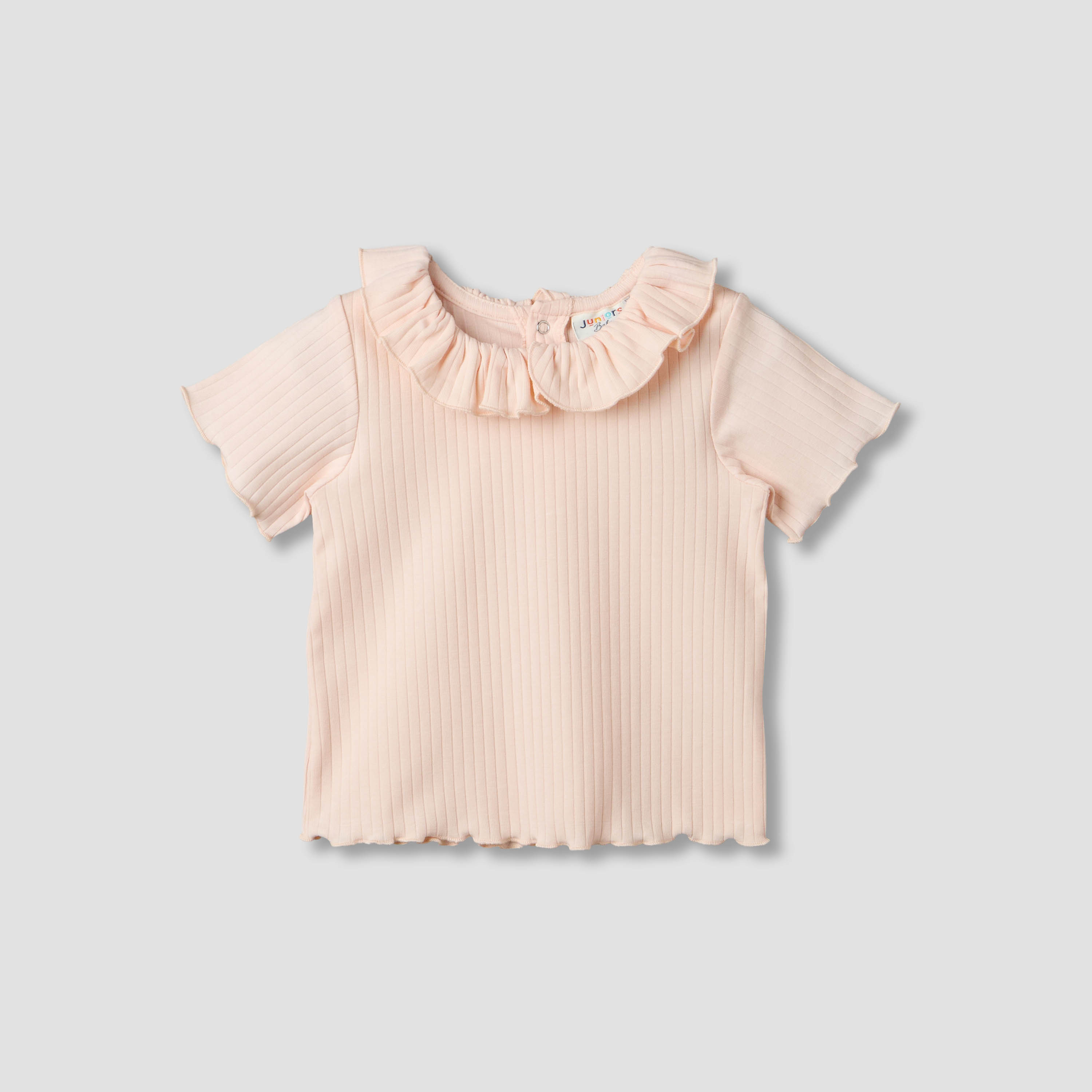 Pack of 3 Juniors Crew Neck Short Sleeves T-shirt with Assorted Design-baby-girls-clothing-tshirts-image-5
