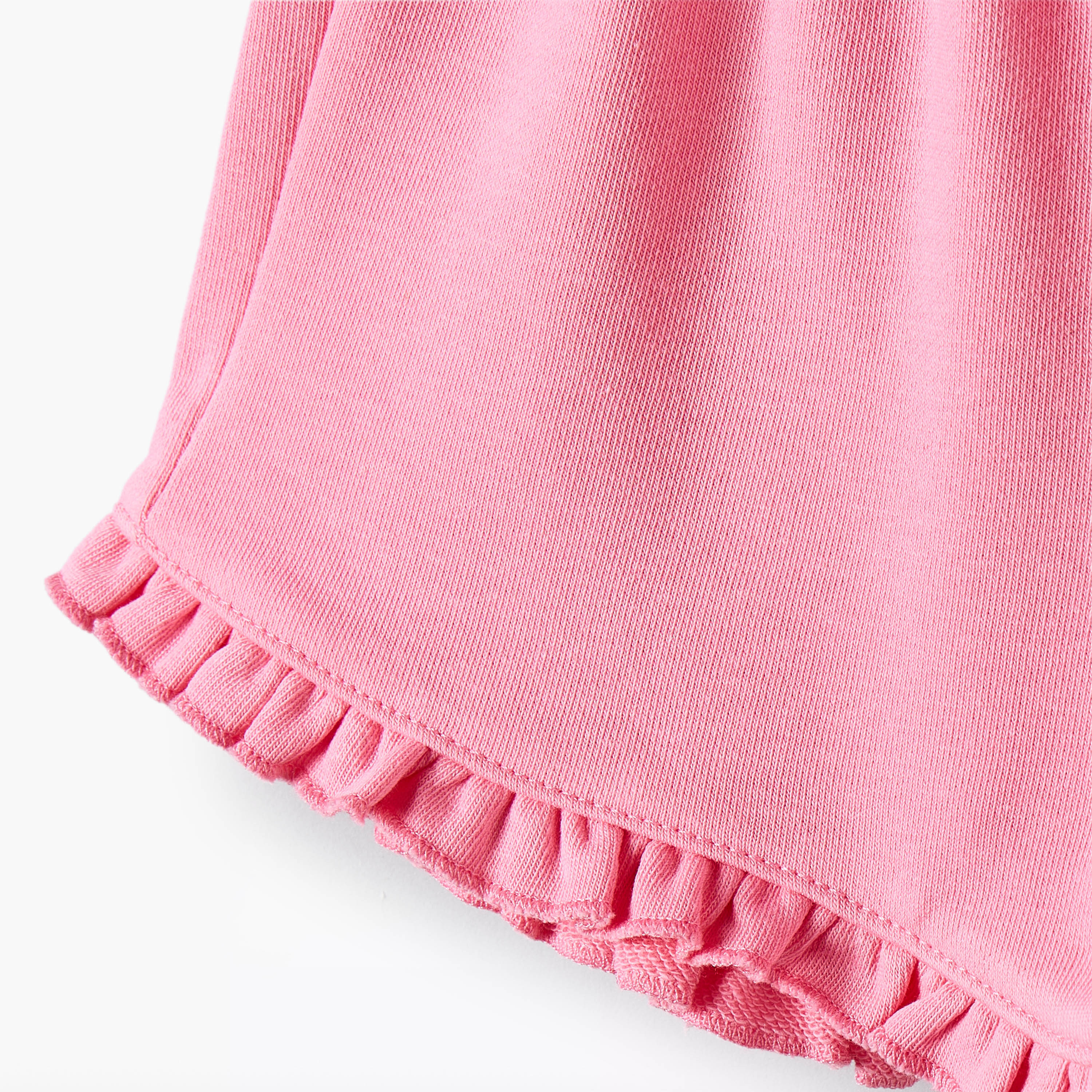 Juniors Elasticated Waist Shorts with Ruffle Hem-baby-girls-clothing-bottoms-shorts-image-5