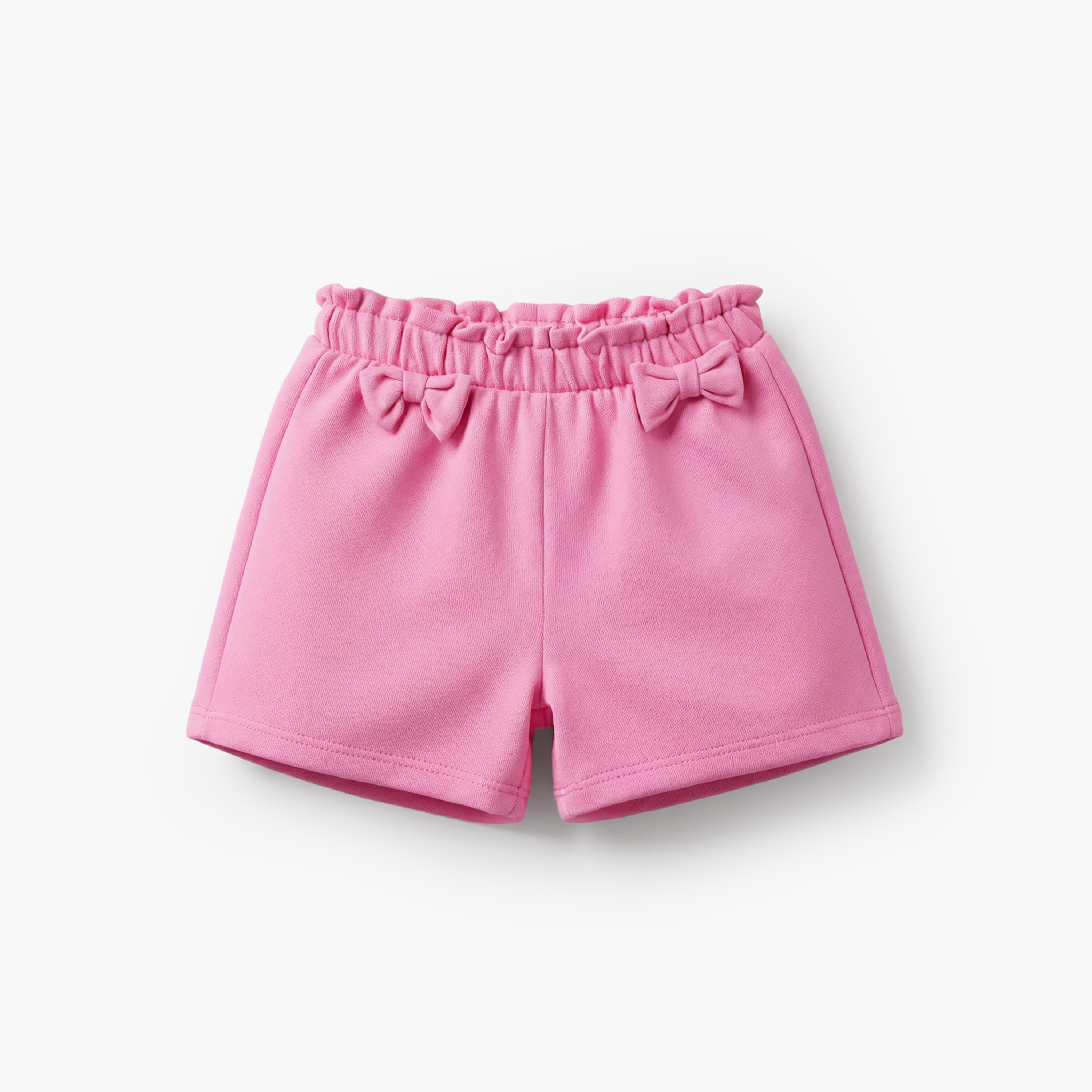 Pack of 2 Juniors Elasticated Waist Shorts with Bow Accent-baby-girls-clothing-bottoms-shorts-image-3