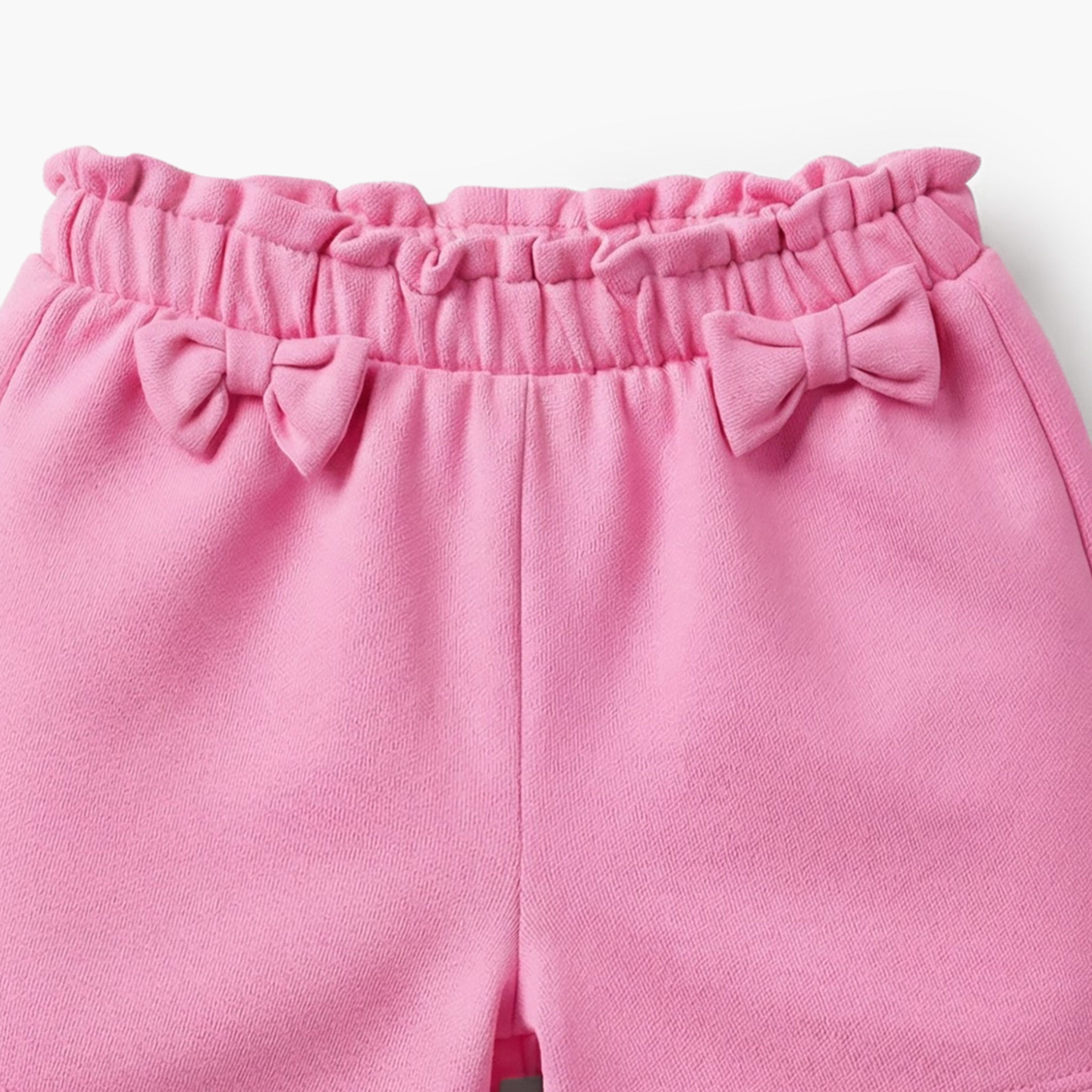 Pack of 2 Juniors Elasticated Waist Shorts with Bow Accent-baby-girls-clothing-bottoms-shorts-image-7