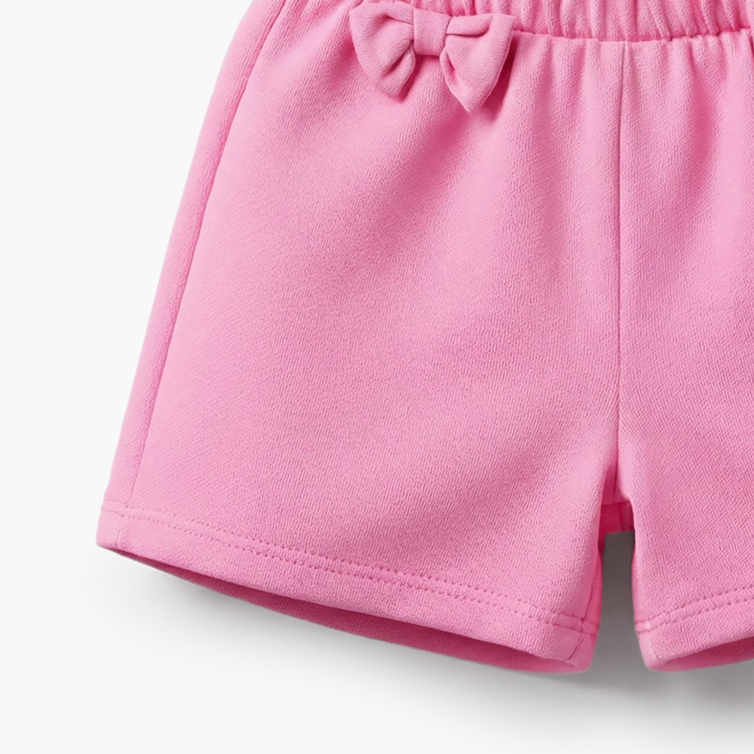 Pack of 2 Juniors Elasticated Waist Shorts with Bow Accent-baby-girls-clothing-bottoms-shorts-image-8