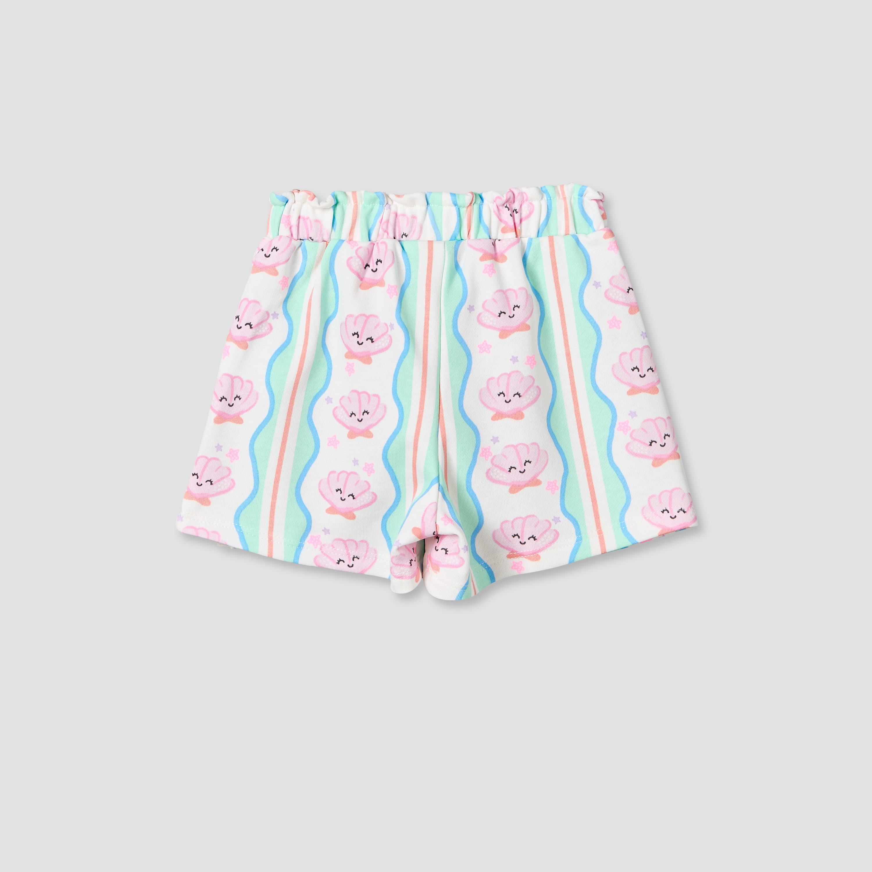 Pack of 2 Juniors Knee Length Elasticated Waist Shorts with Bow Accent-baby-girls-clothing-bottoms-shorts-image-5