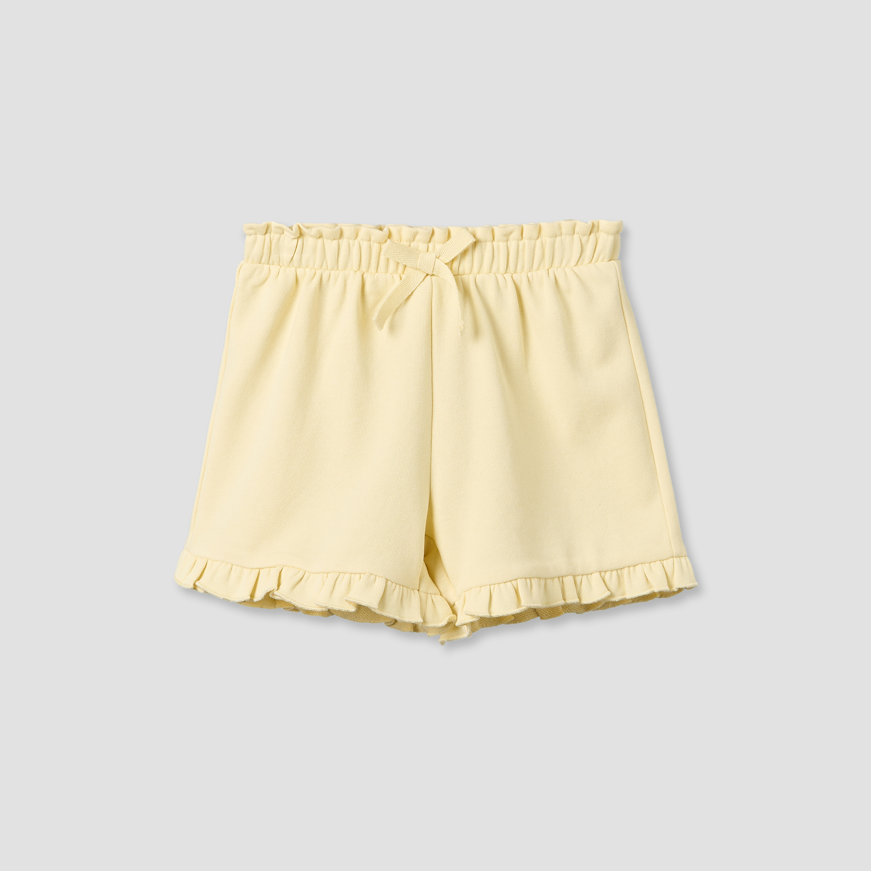 Juniors Elasticated Waist Shorts with Ruffle Trim-baby-girls-clothing-bottoms-shorts-image-2