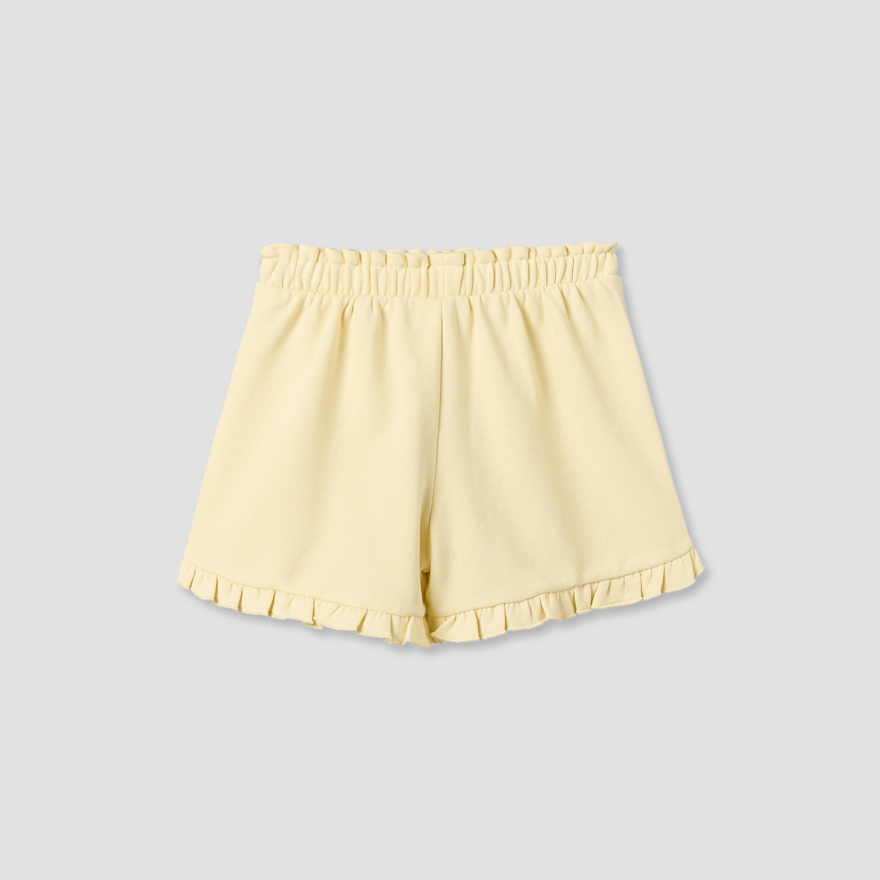 Juniors Elasticated Waist Shorts with Ruffle Trim-baby-girls-clothing-bottoms-shorts-image-3