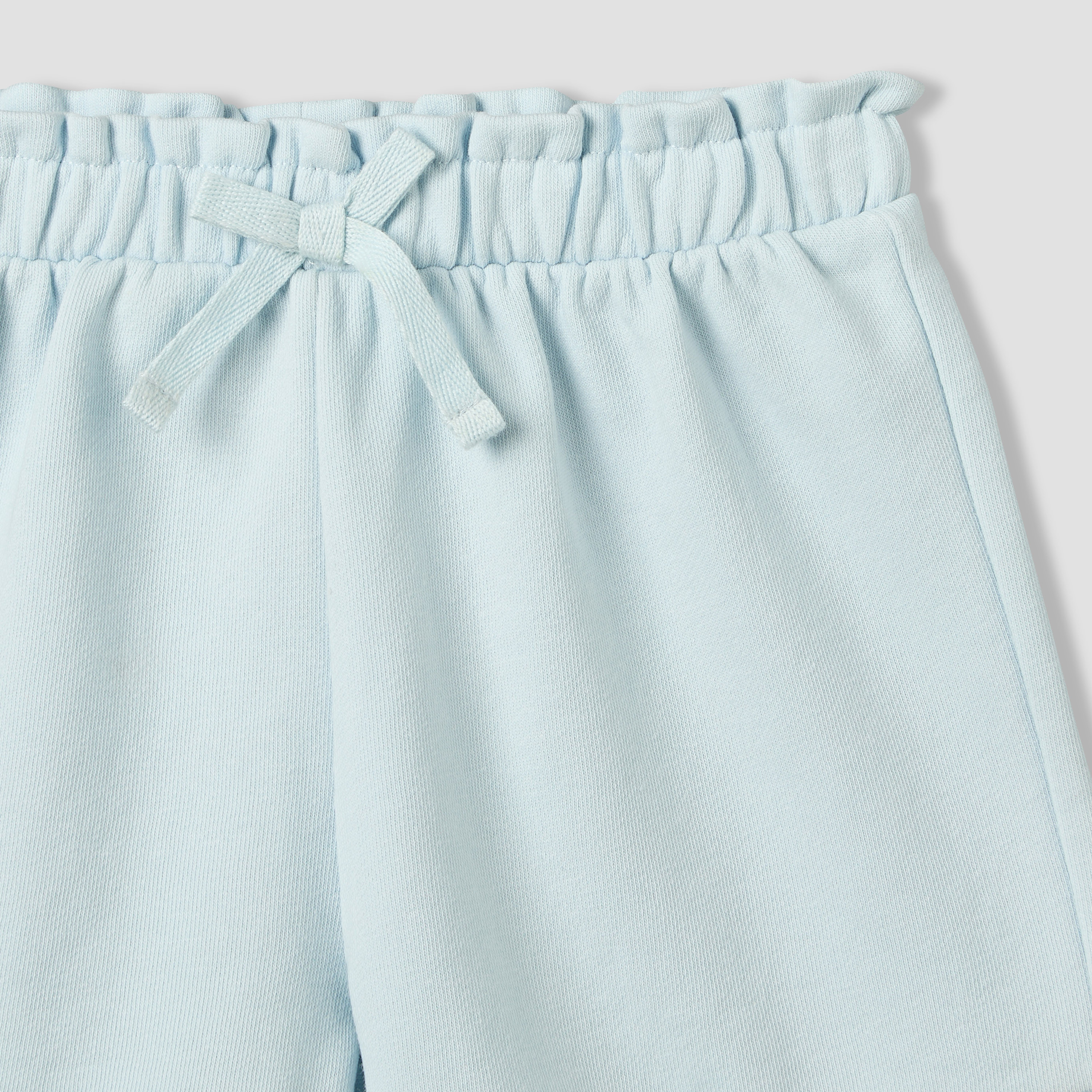 Juniors Knee Length Elasticated Waist Shorts with Ruffle-baby-girls-clothing-bottoms-shorts-image-4