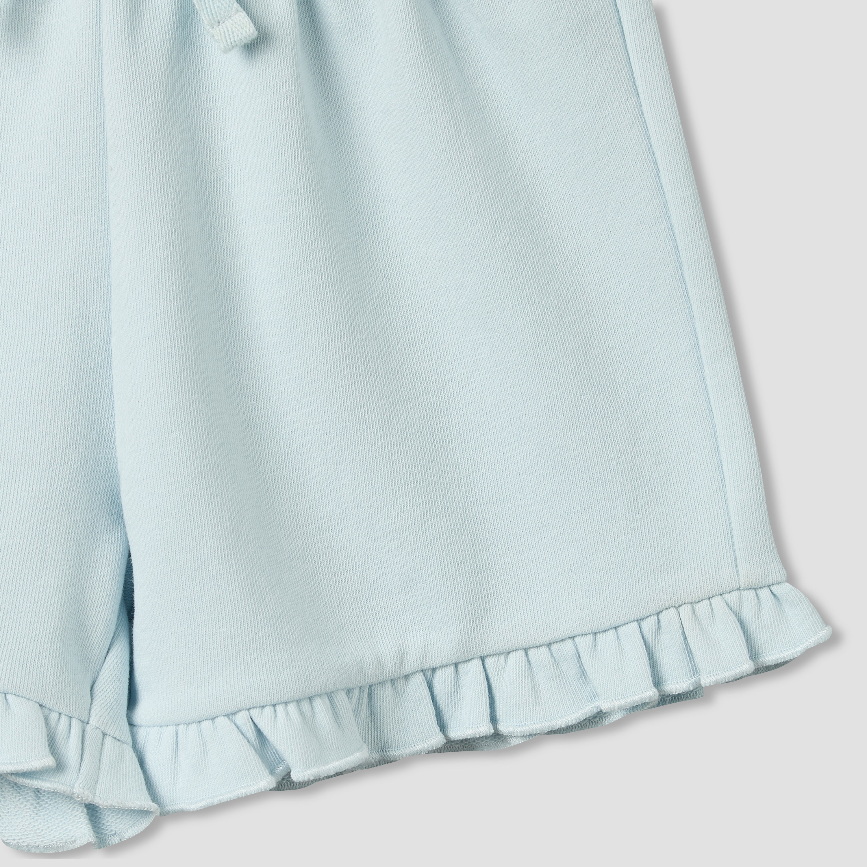 Juniors Knee Length Elasticated Waist Shorts with Ruffle-baby-girls-clothing-bottoms-shorts-image-5