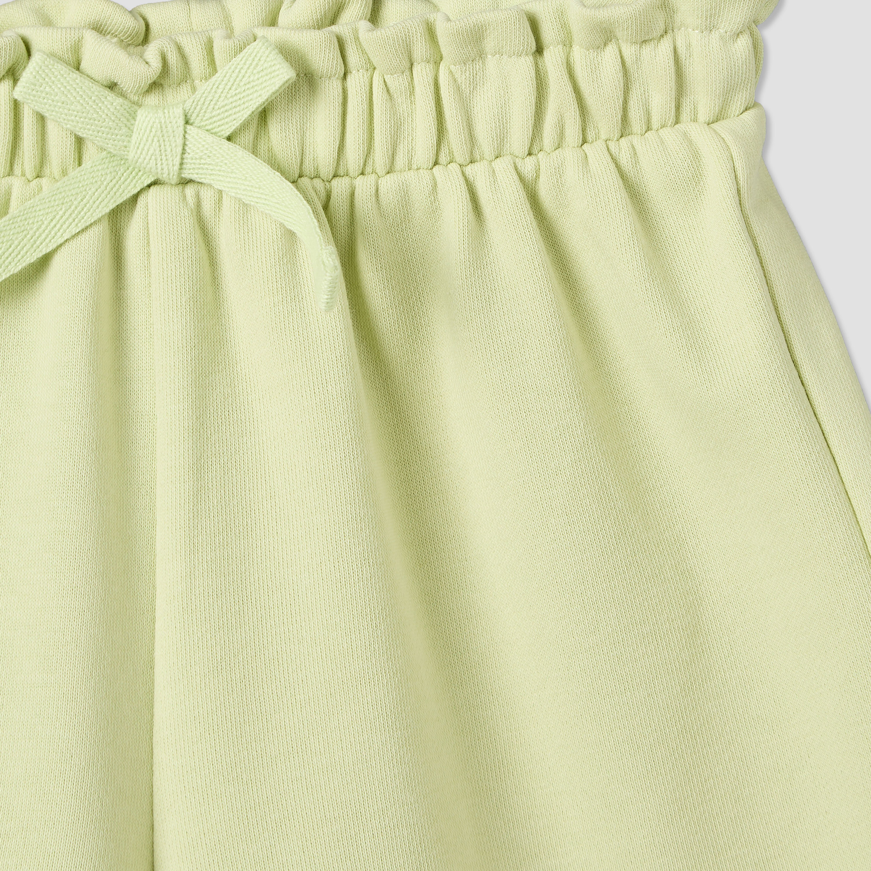 Juniors Knee Length Elasticated Waist Shorts with Ruffle Trim-baby-girls-clothing-bottoms-shorts-image-4