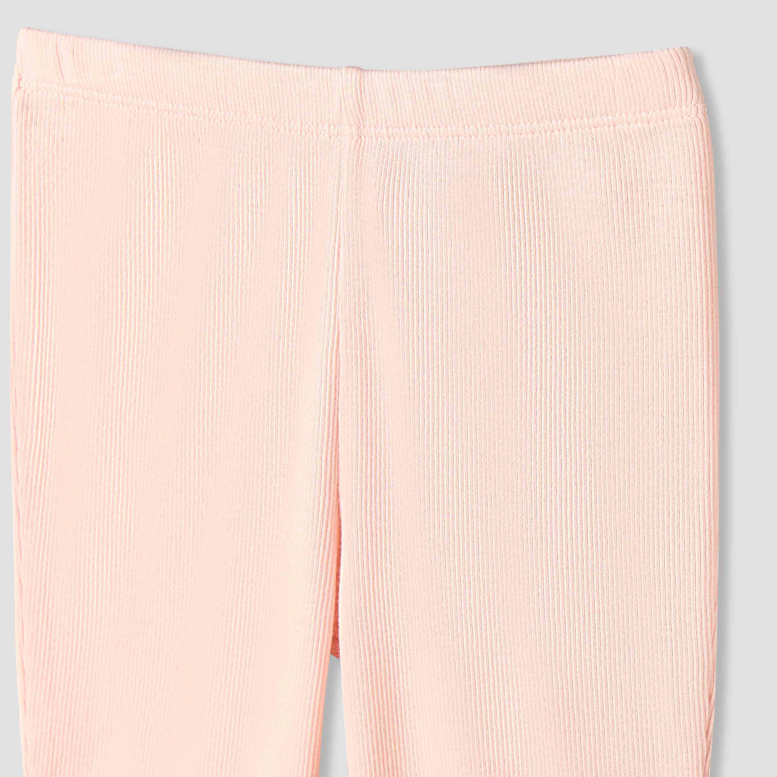 Juniors Flared Leggings with Ribbed Texture-baby-girls-clothing-bottoms-leggings-image-4