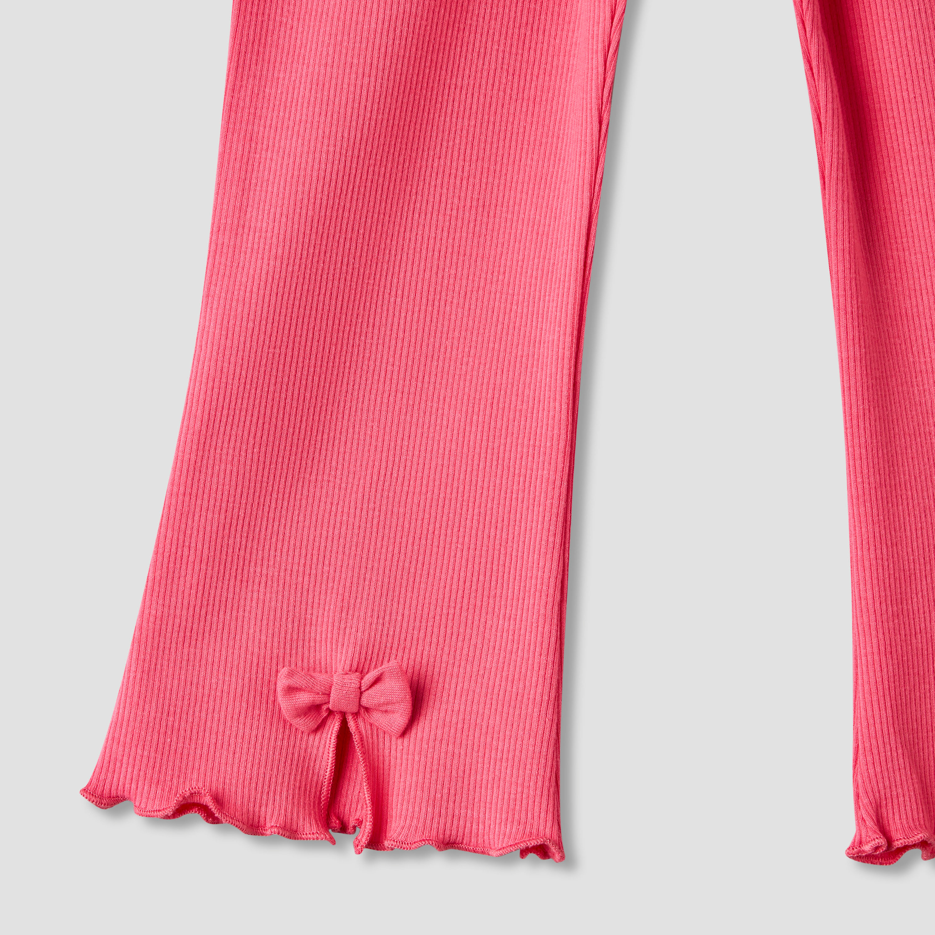 Pack of 2 Juniors Leggings with Elasticated Waist-baby-girls-clothing-bottoms-leggings-image-5