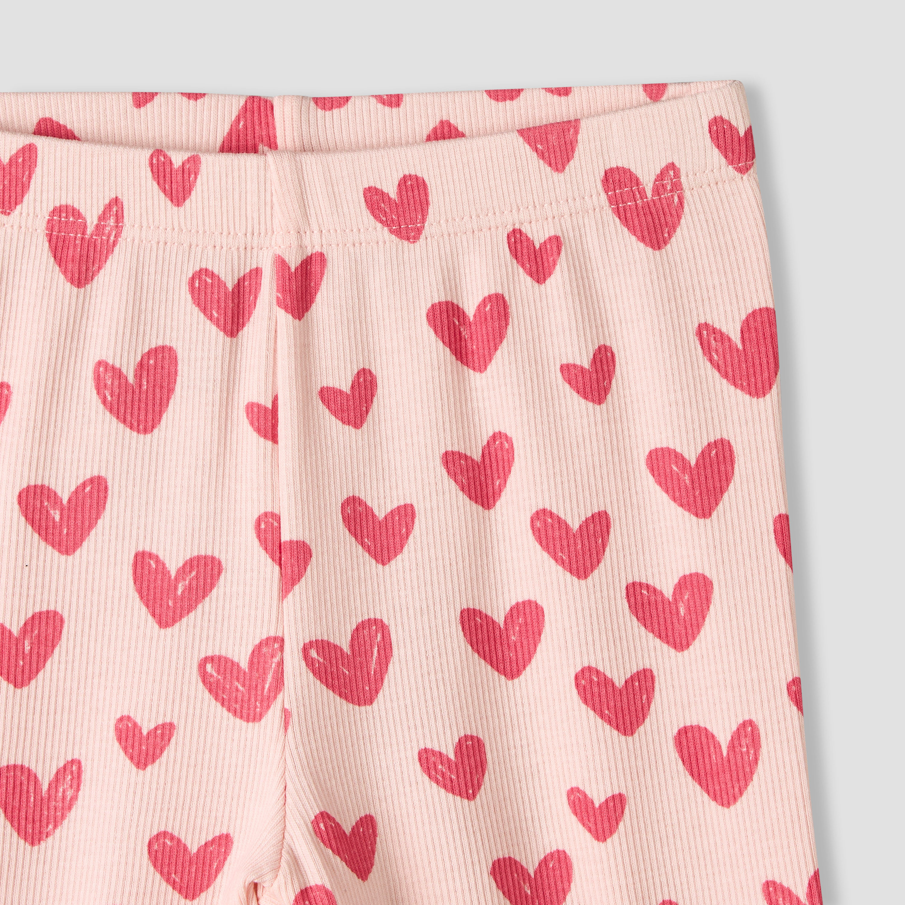 Pack of 2 Juniors Leggings with Elasticated Waist-baby-girls-clothing-bottoms-leggings-image-6
