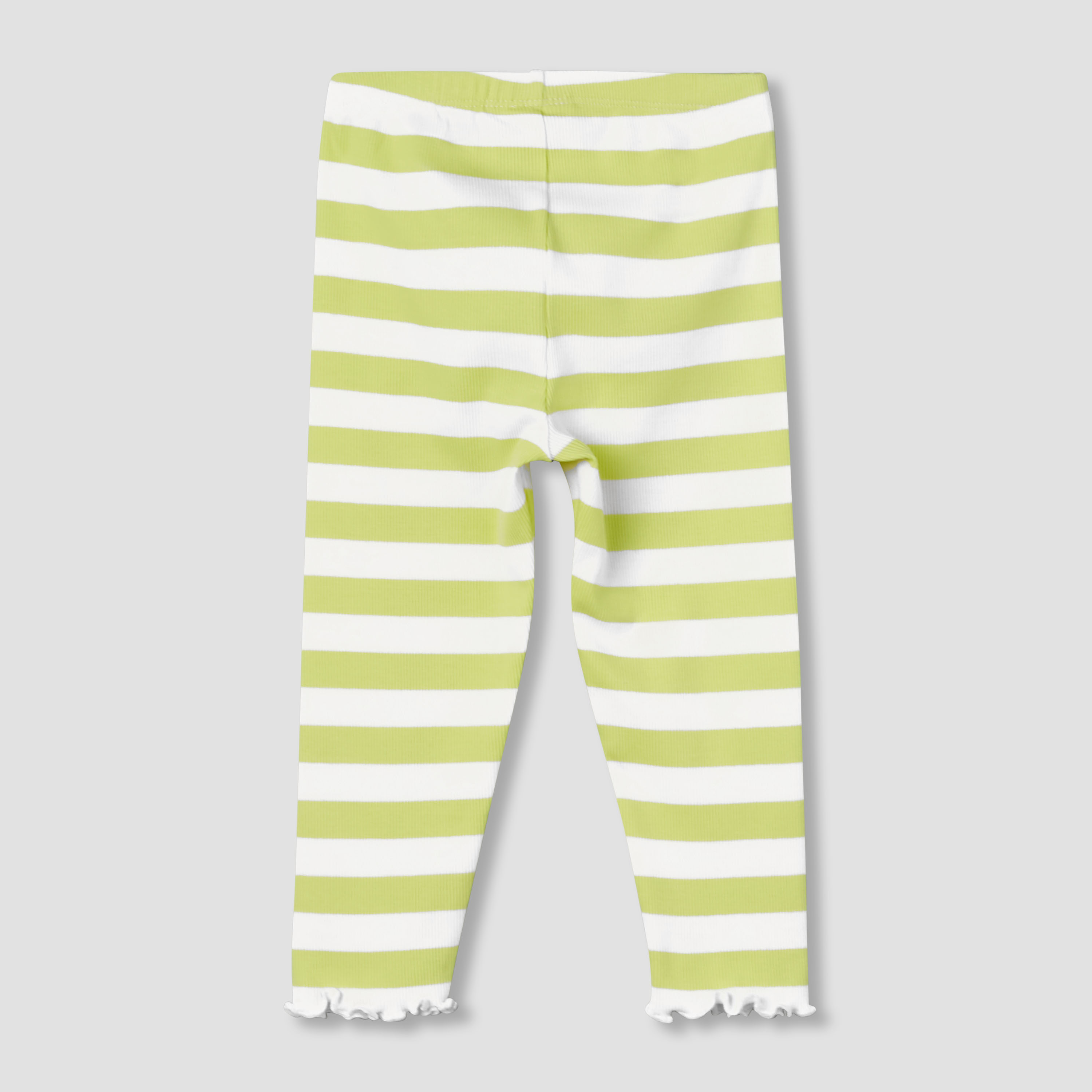 Juniors Leggings with Bow Print and Lettuce Hem-baby-girls-clothing-bottoms-leggings-image-2