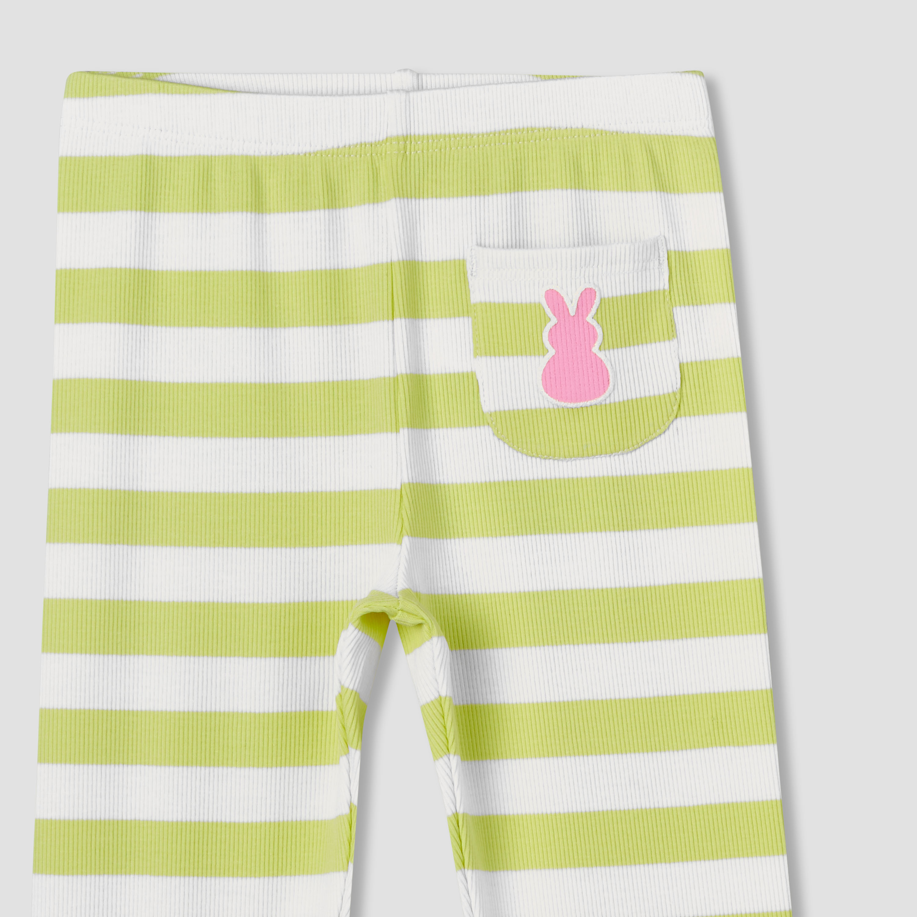 Juniors Leggings with Bow Print and Lettuce Hem-baby-girls-clothing-bottoms-leggings-image-3