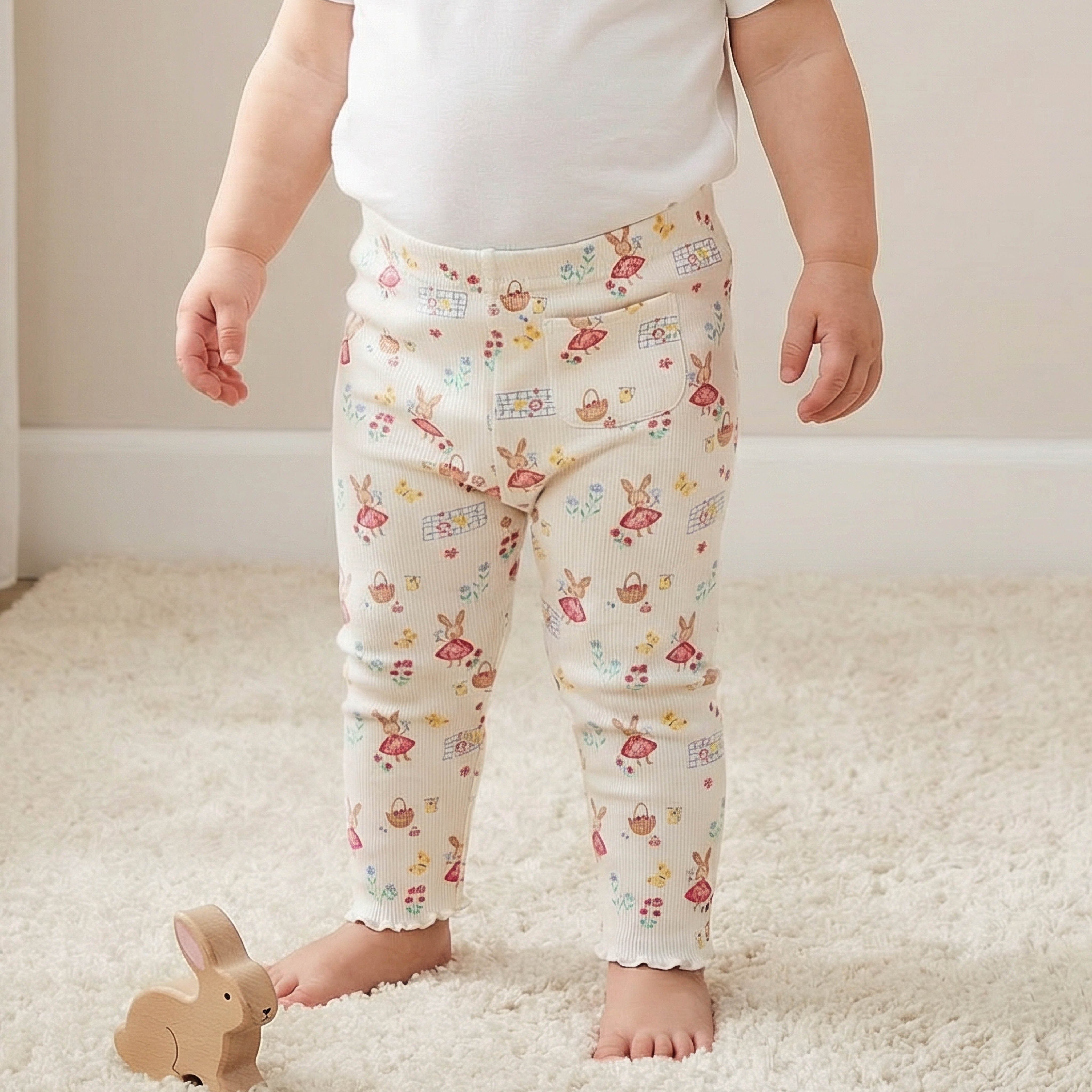 Juniors Leggings with Bunny Print-baby-girls-clothing-bottoms-leggings-image-1