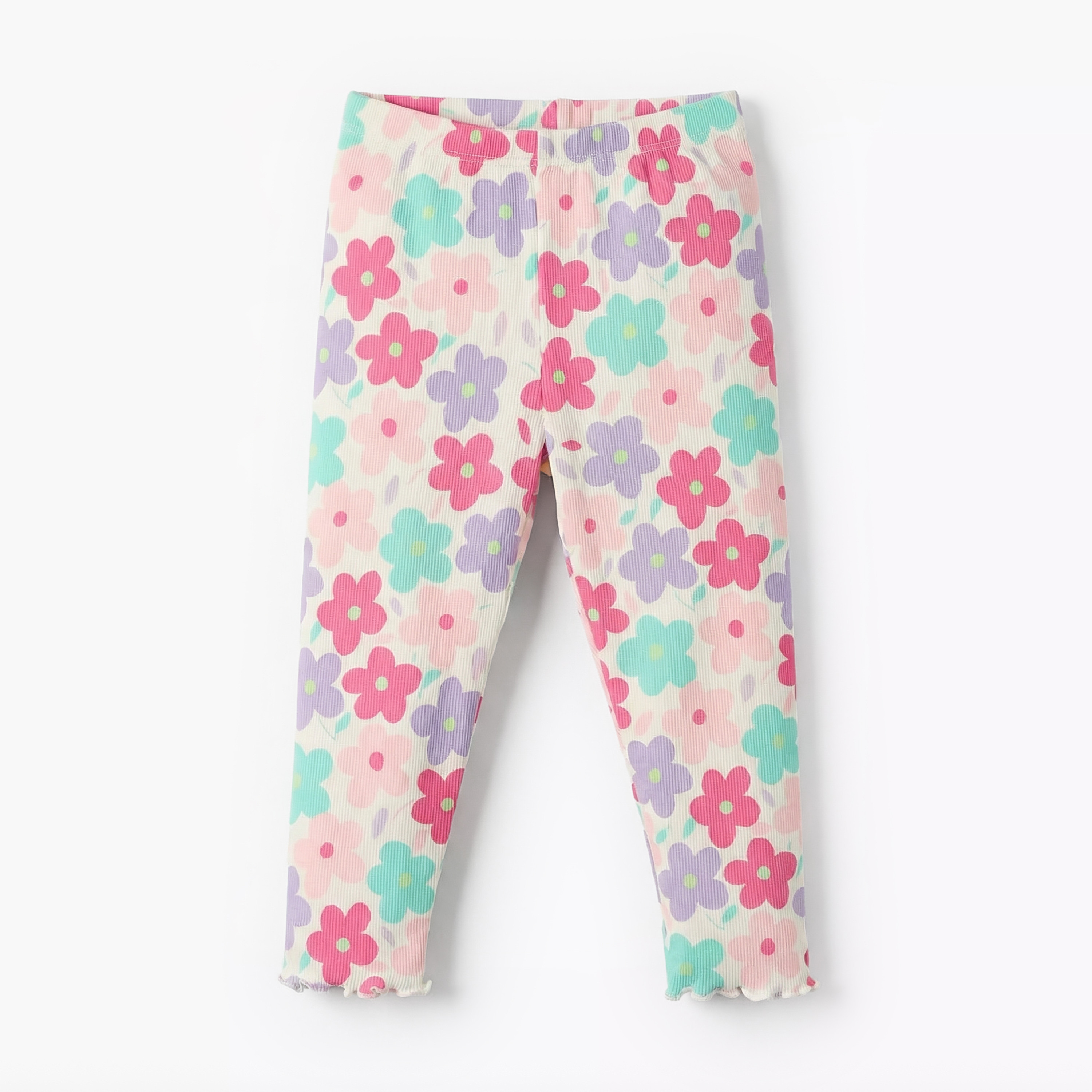 Pack of 2 Juniors Leggings with Assorted Print-baby-girls-clothing-bottoms-leggings-image-3
